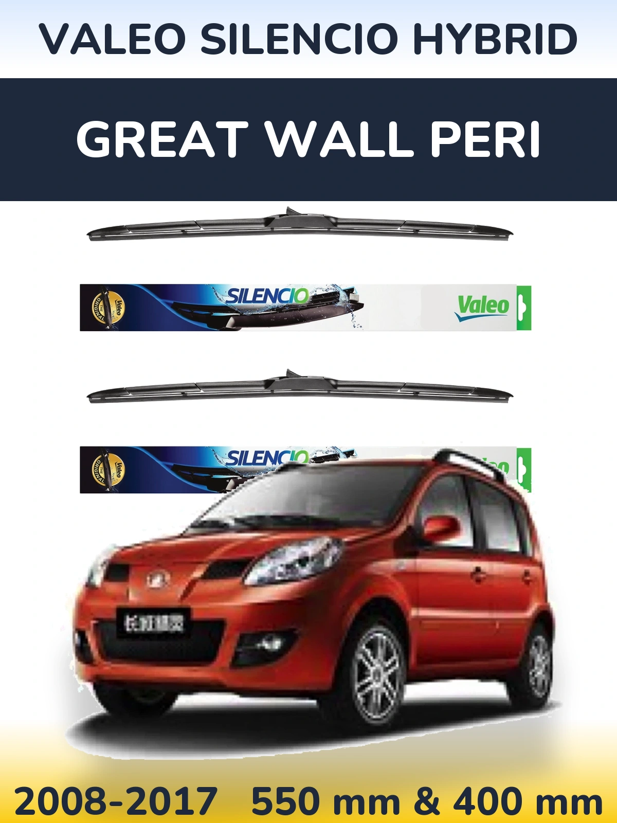 Ștergătoare Valeo Silencio Hybrid pentru Great Wall Peri