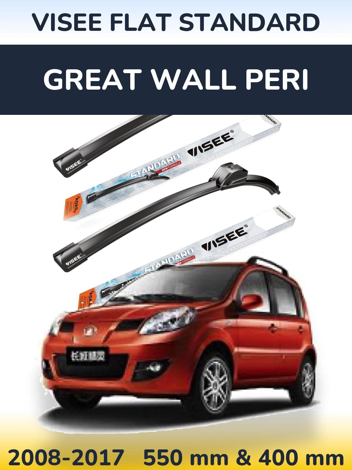 Ștergătoare VISEE FLAT STANDARD pentru Great Wall Peri