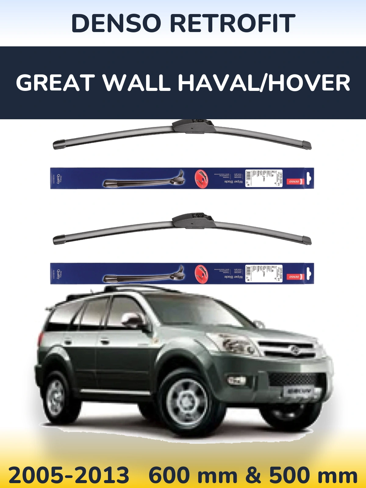 Ștergătoare Denso Retrofit pentru Great Wall Haval/Hover