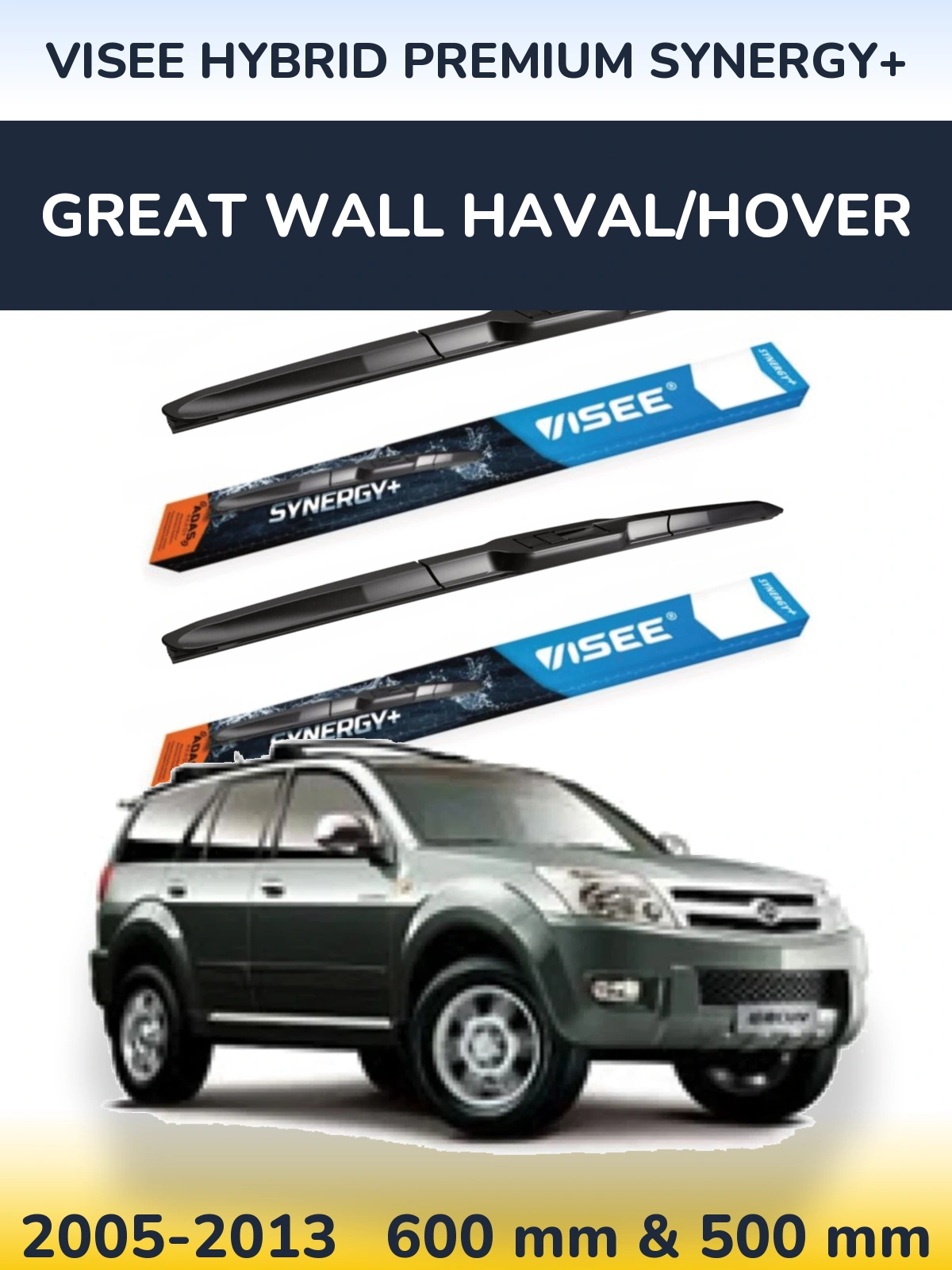 Ștergătoare VISEE HYBRID PREMIUM SYNERGY+ pentru Great Wall Haval/Hover