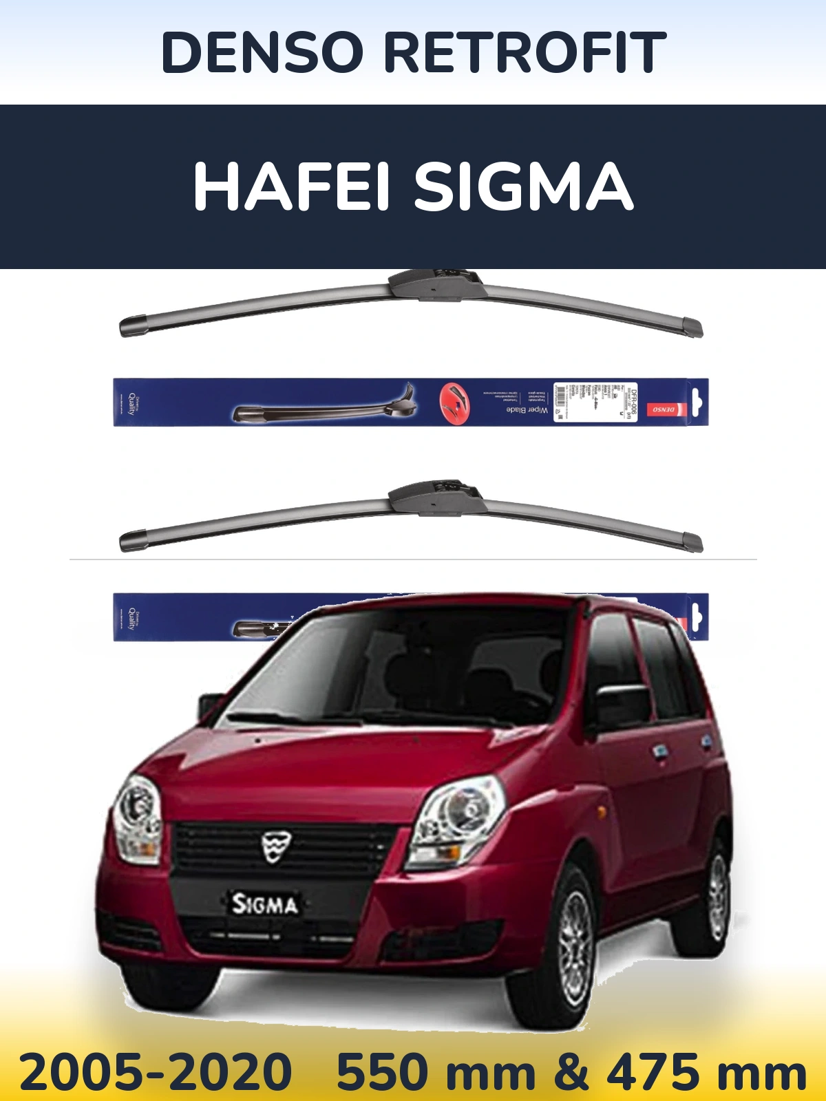 Ștergătoare Denso Retrofit pentru Hafei Sigma
