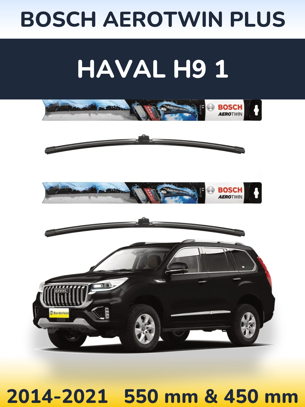 Ștergătoare BOSCH AeroTwin Plus pentru Haval H9 1