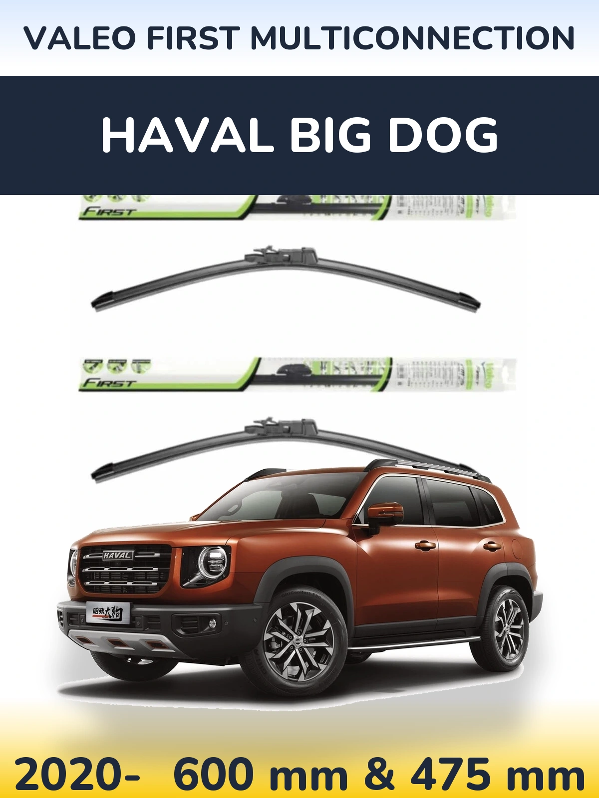 Ștergătoare Valeo First MultiConnection pentru Haval Big Dog