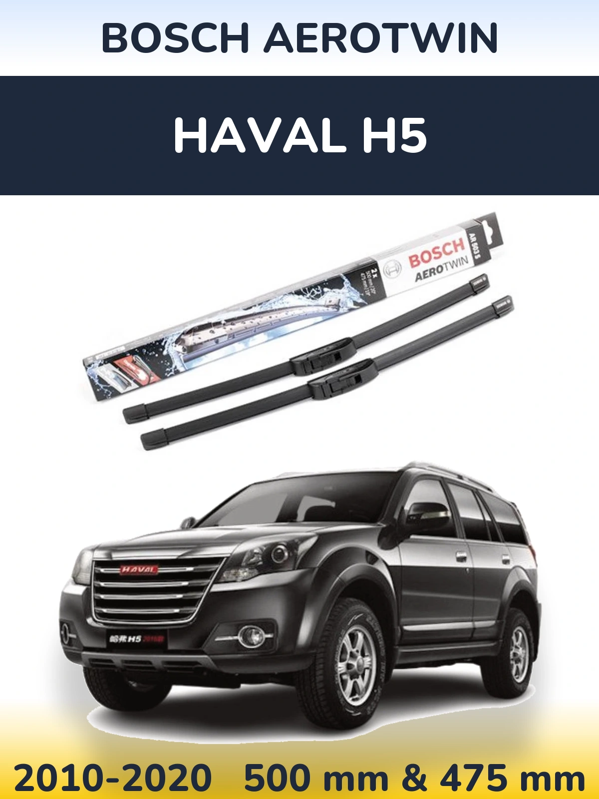 Ștergătoare BOSCH AeroTwin pentru Haval H5