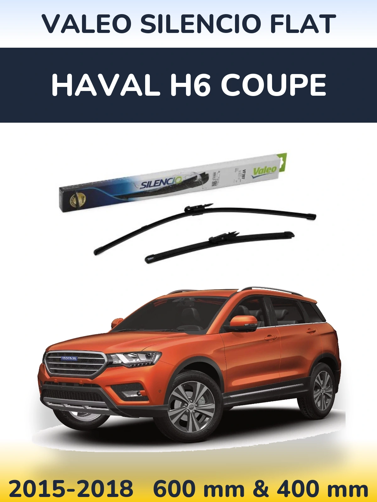 Ștergătoare Valeo Silencio Flat pentru Haval H6 coupe