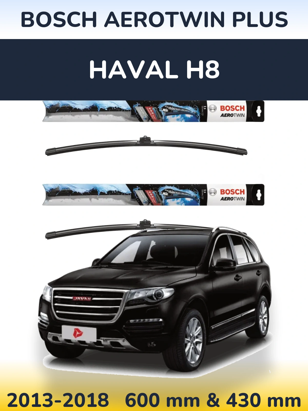 Ștergătoare BOSCH AeroTwin Plus pentru Haval H8