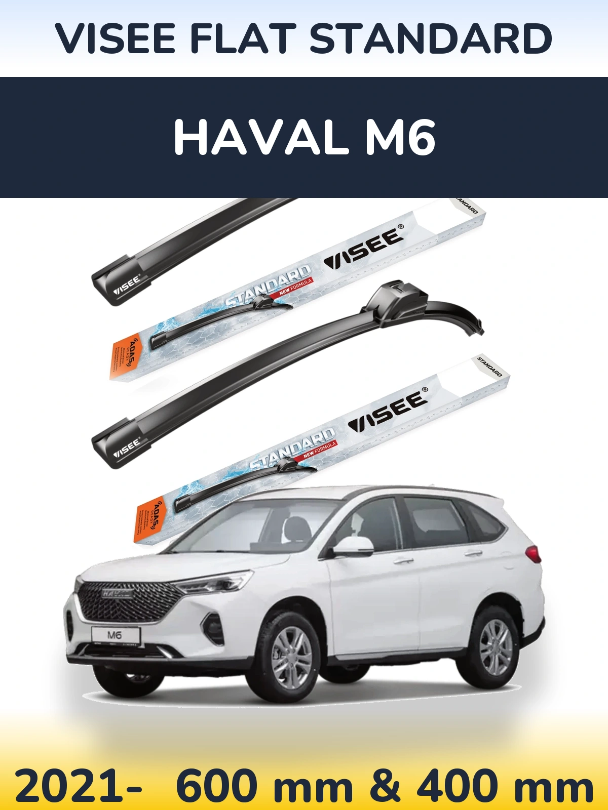Ștergătoare VISEE FLAT STANDARD pentru Haval M6