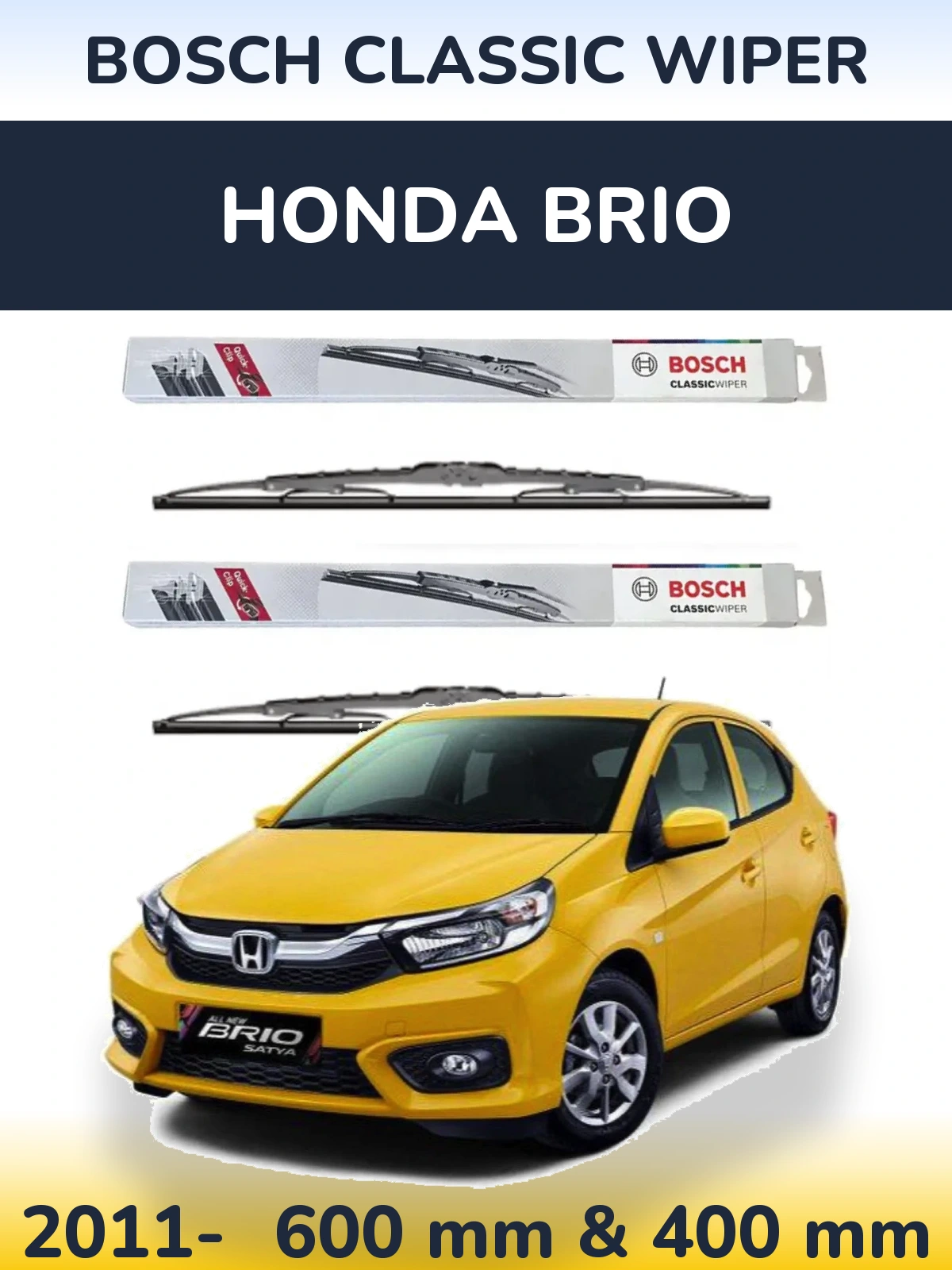 Ștergătoare BOSCH Classic Wiper pentru Honda Brio