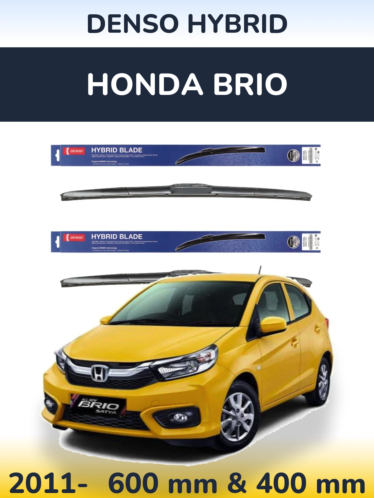 Ștergătoare Denso Hybrid pentru Honda Brio