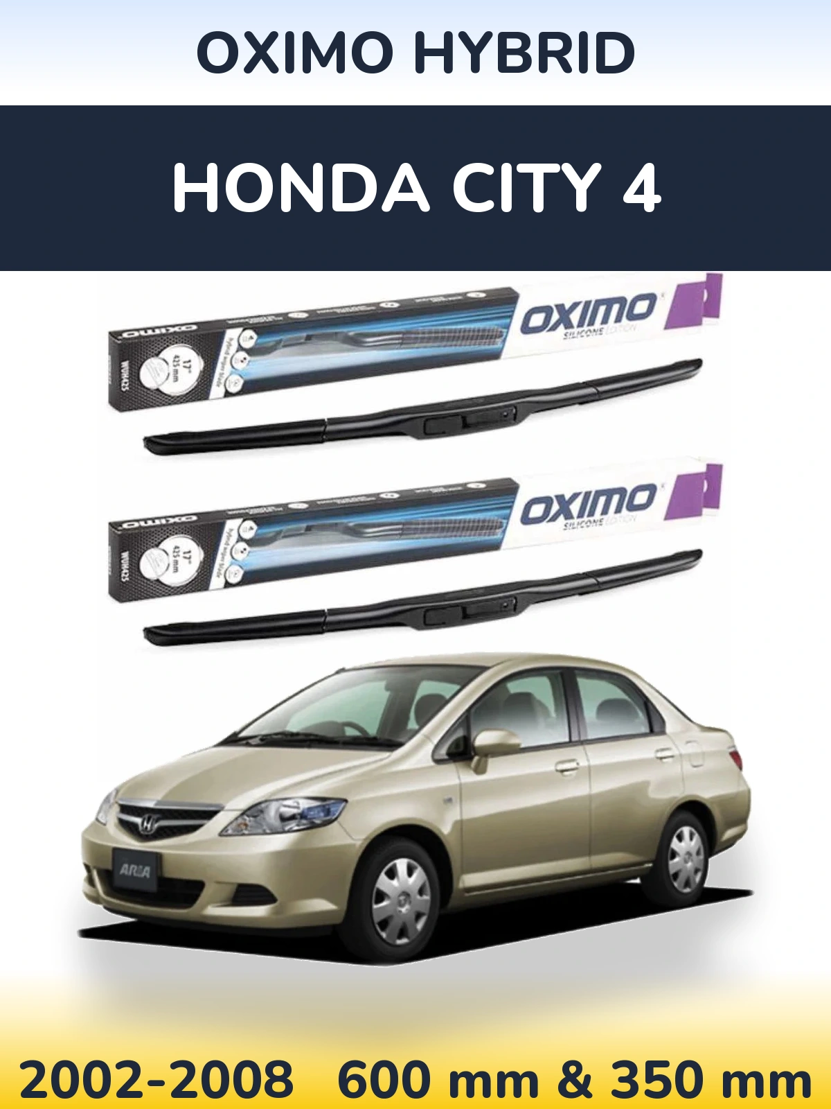 Ștergătoare Oximo Hybrid pentru Honda City 4