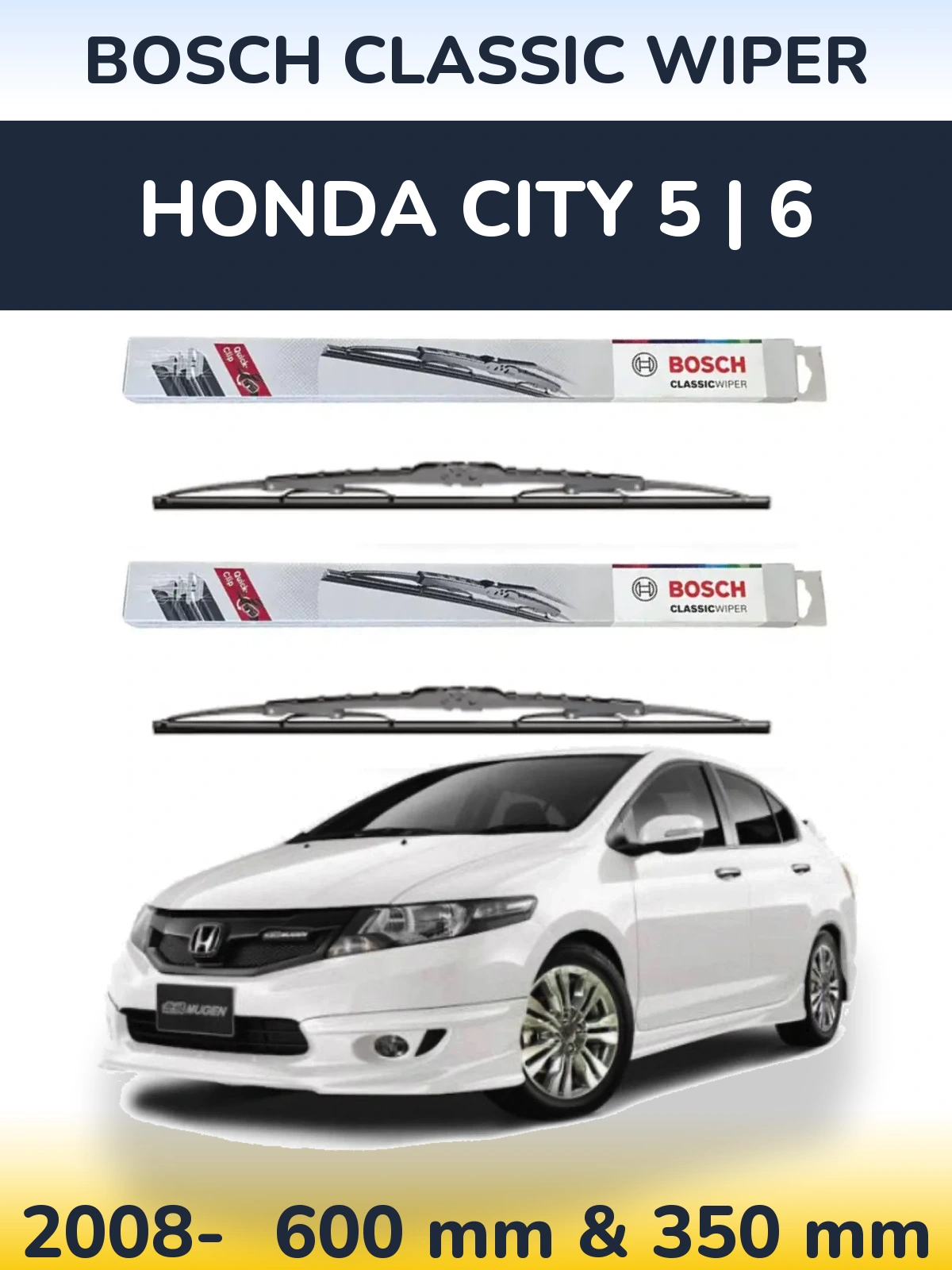Ștergătoare BOSCH Classic Wiper pentru Honda City 5 | 6