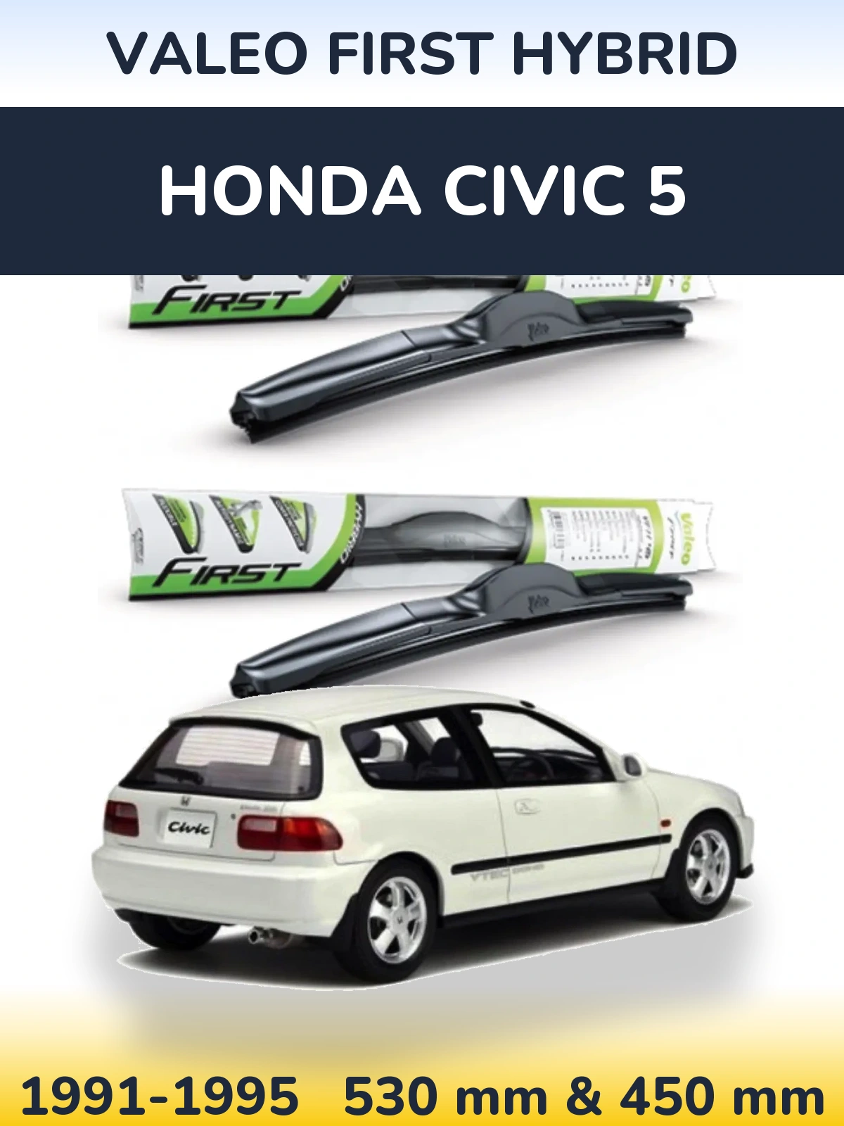 Ștergătoare Valeo First Hybrid pentru Honda Civic 5