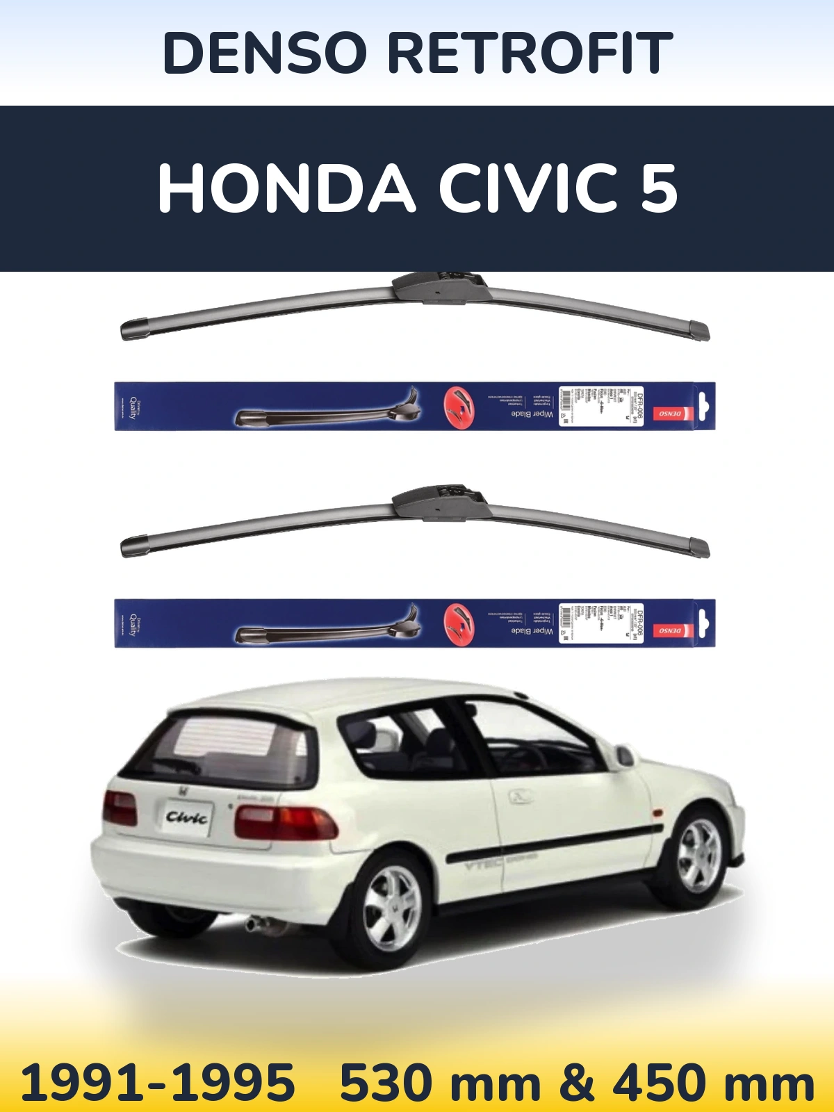 Ștergătoare Denso Retrofit pentru Honda Civic 5