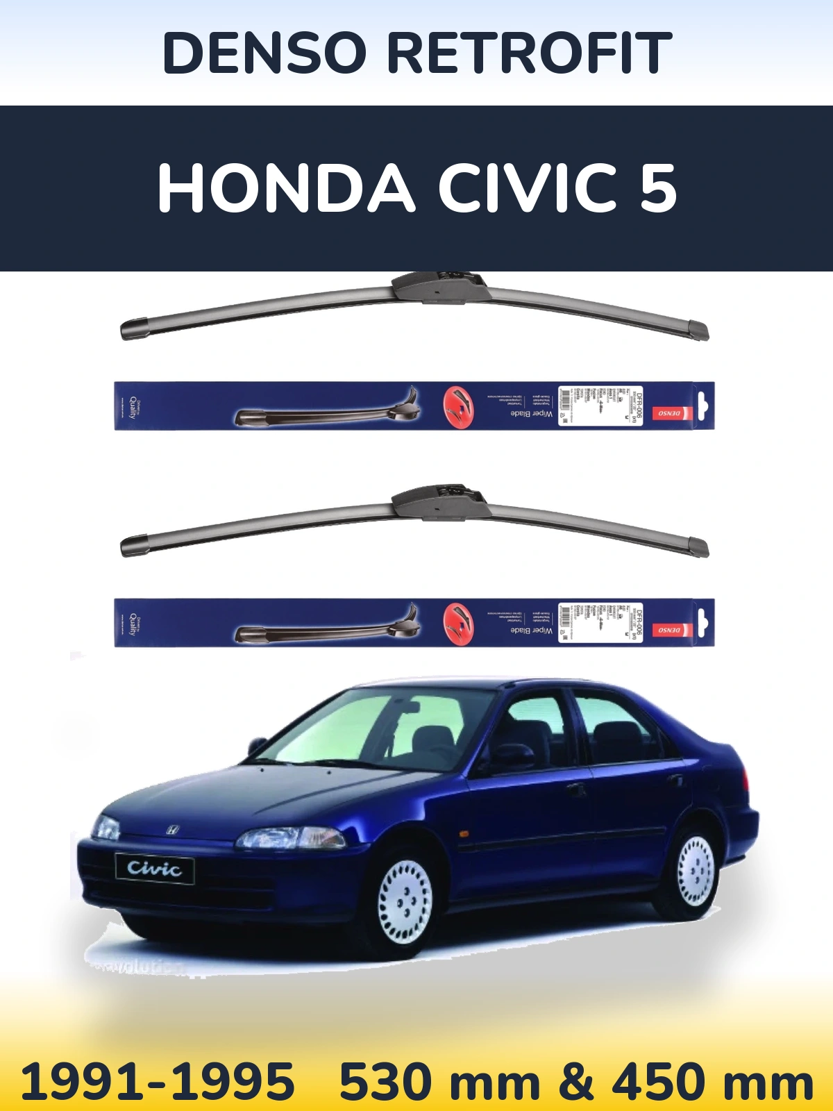 Ștergătoare Denso Retrofit pentru Honda Civic 5