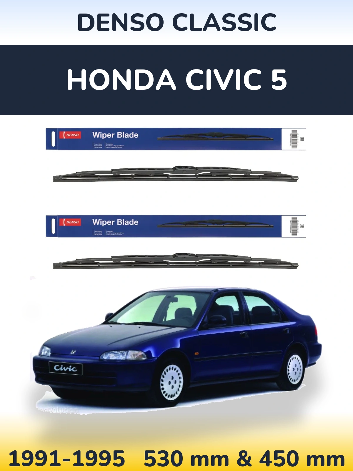 Ștergătoare Denso Classic pentru Honda Civic 5