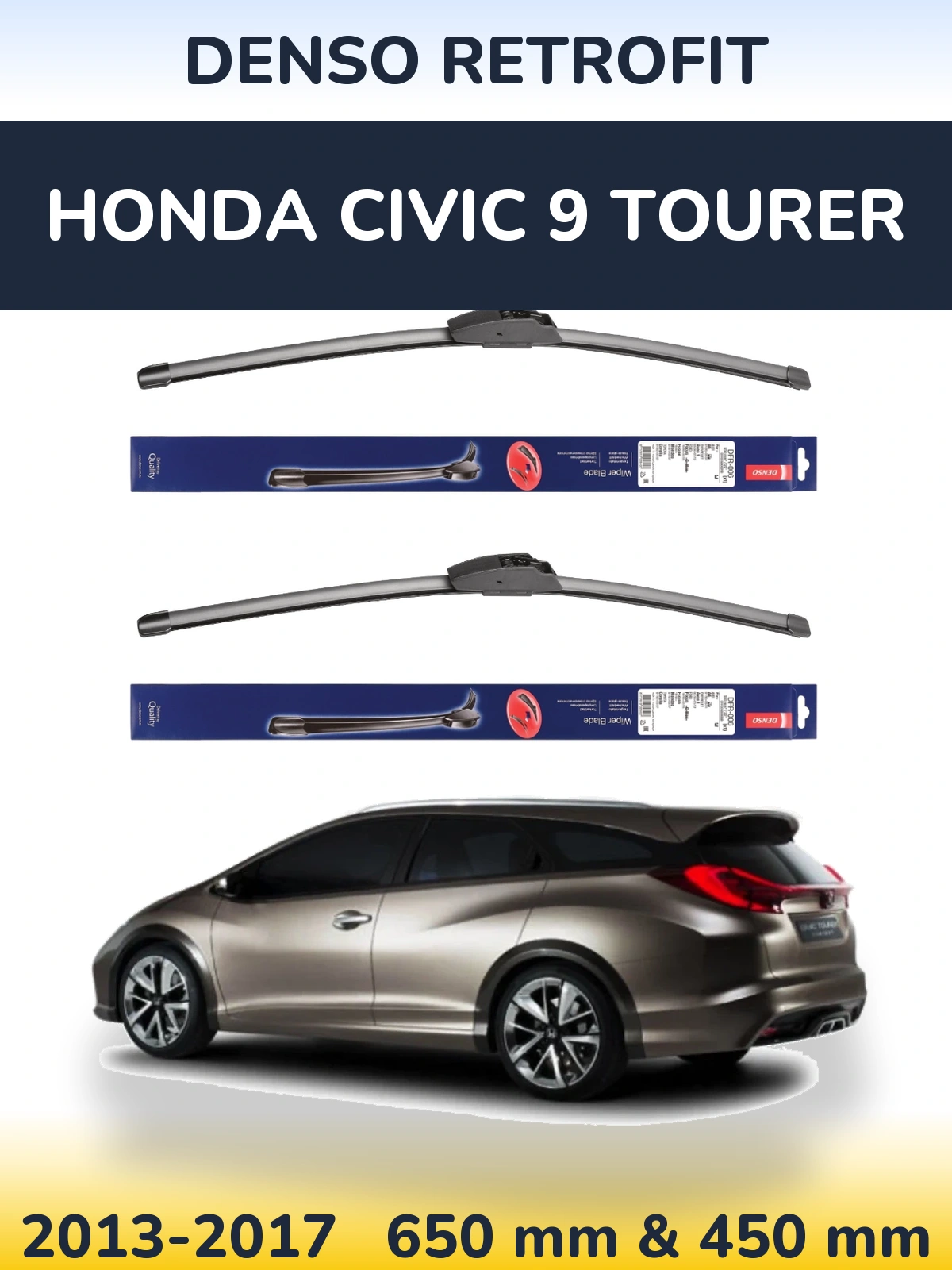 Ștergătoare Denso Retrofit pentru Honda Civic 9 Tourer