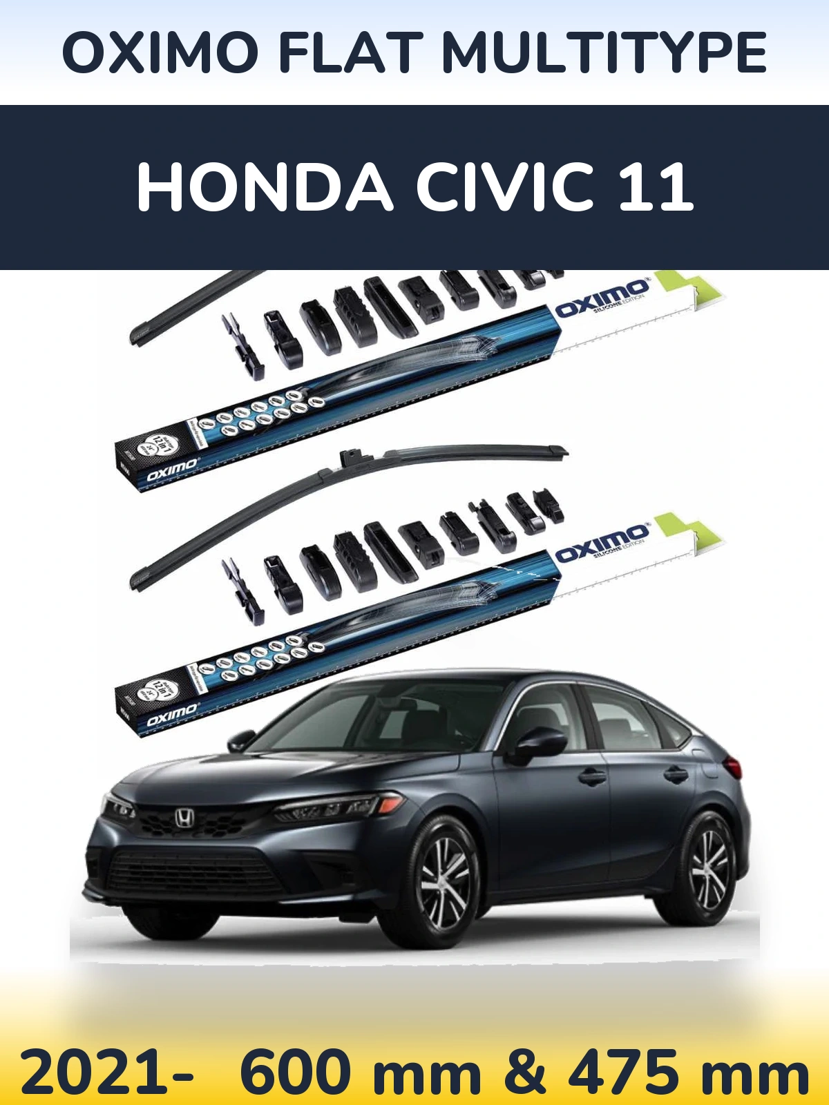 Ștergătoare Oximo Flat MultiTipe pentru Honda Civic 11