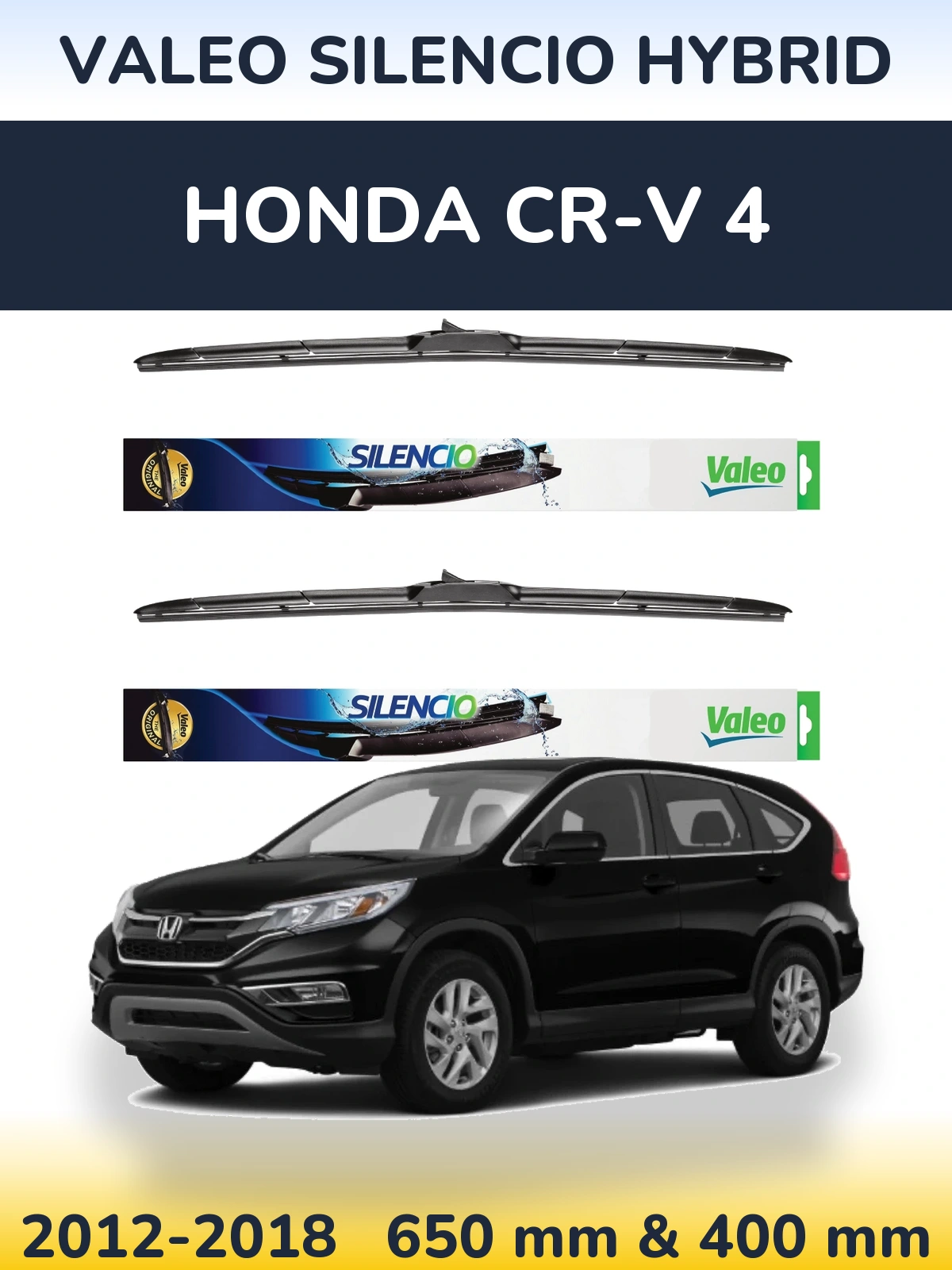 Ștergătoare Valeo Silencio Hybrid pentru Honda CR-V 4