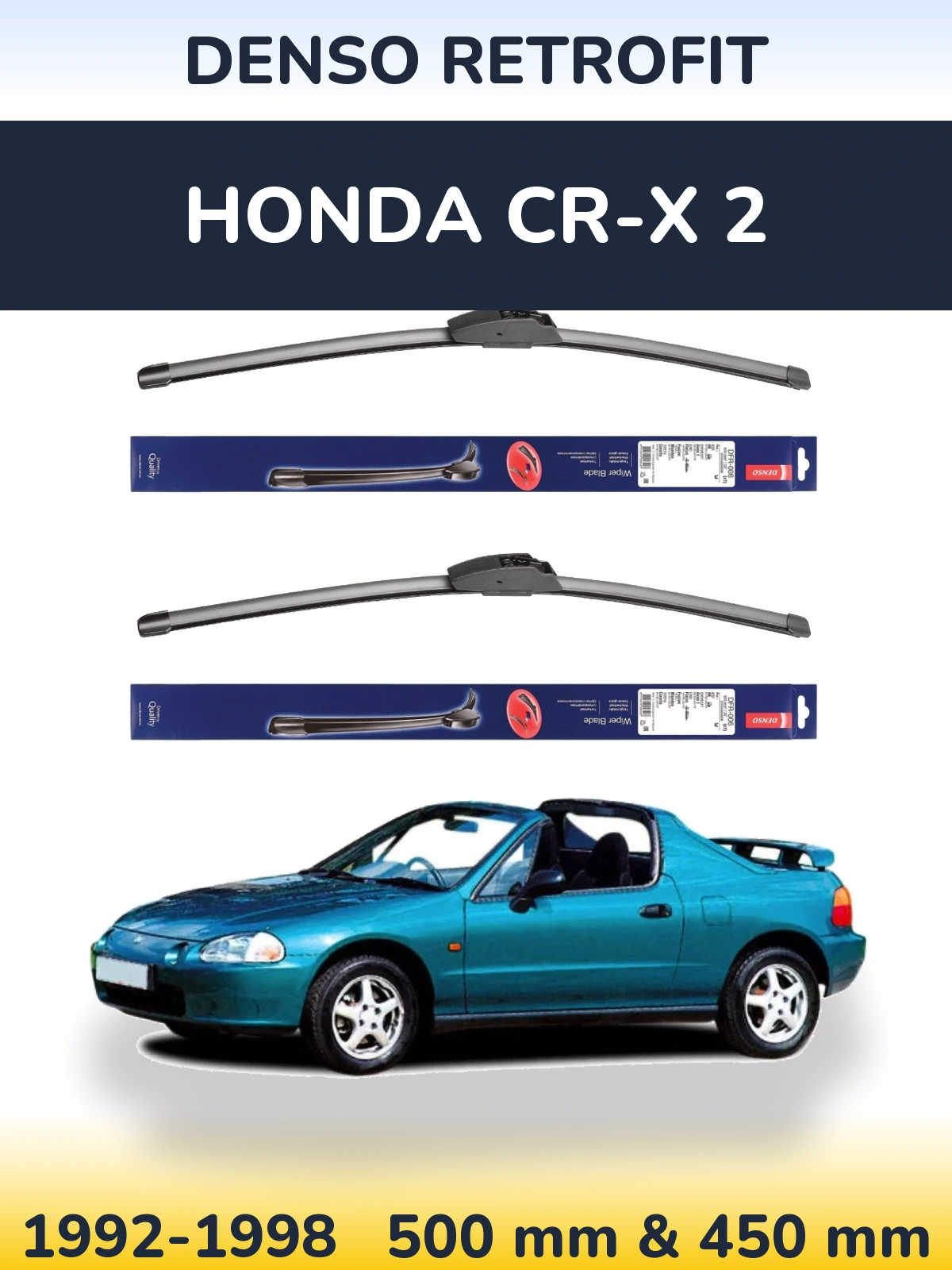 Ștergătoare Denso Retrofit pentru Honda CR-X 2