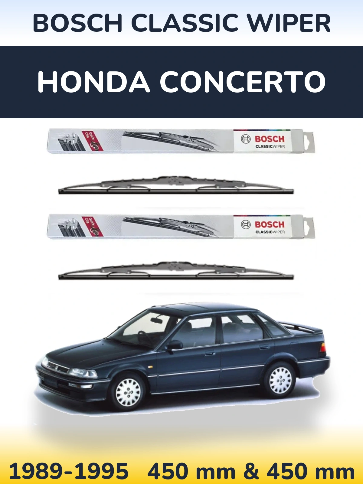 Ștergătoare BOSCH Classic Wiper pentru Honda Concerto