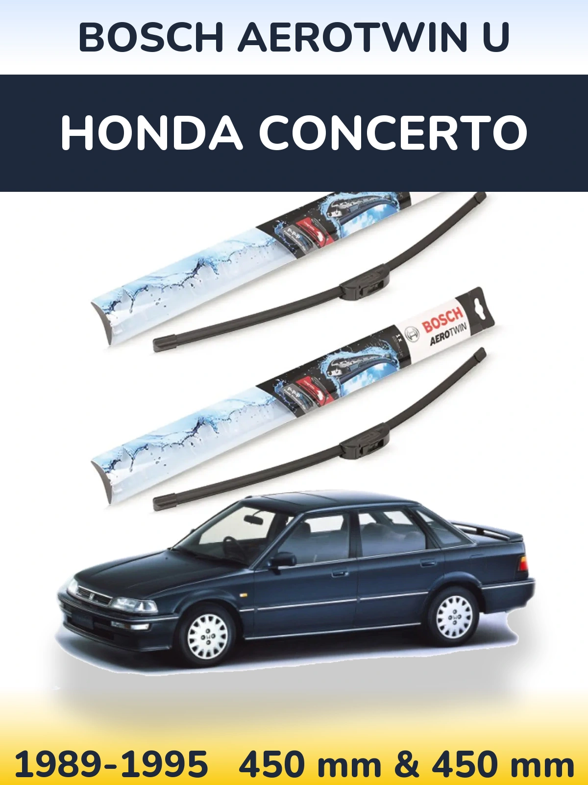 Ștergătoare BOSCH AeroTwin U pentru Honda Concerto