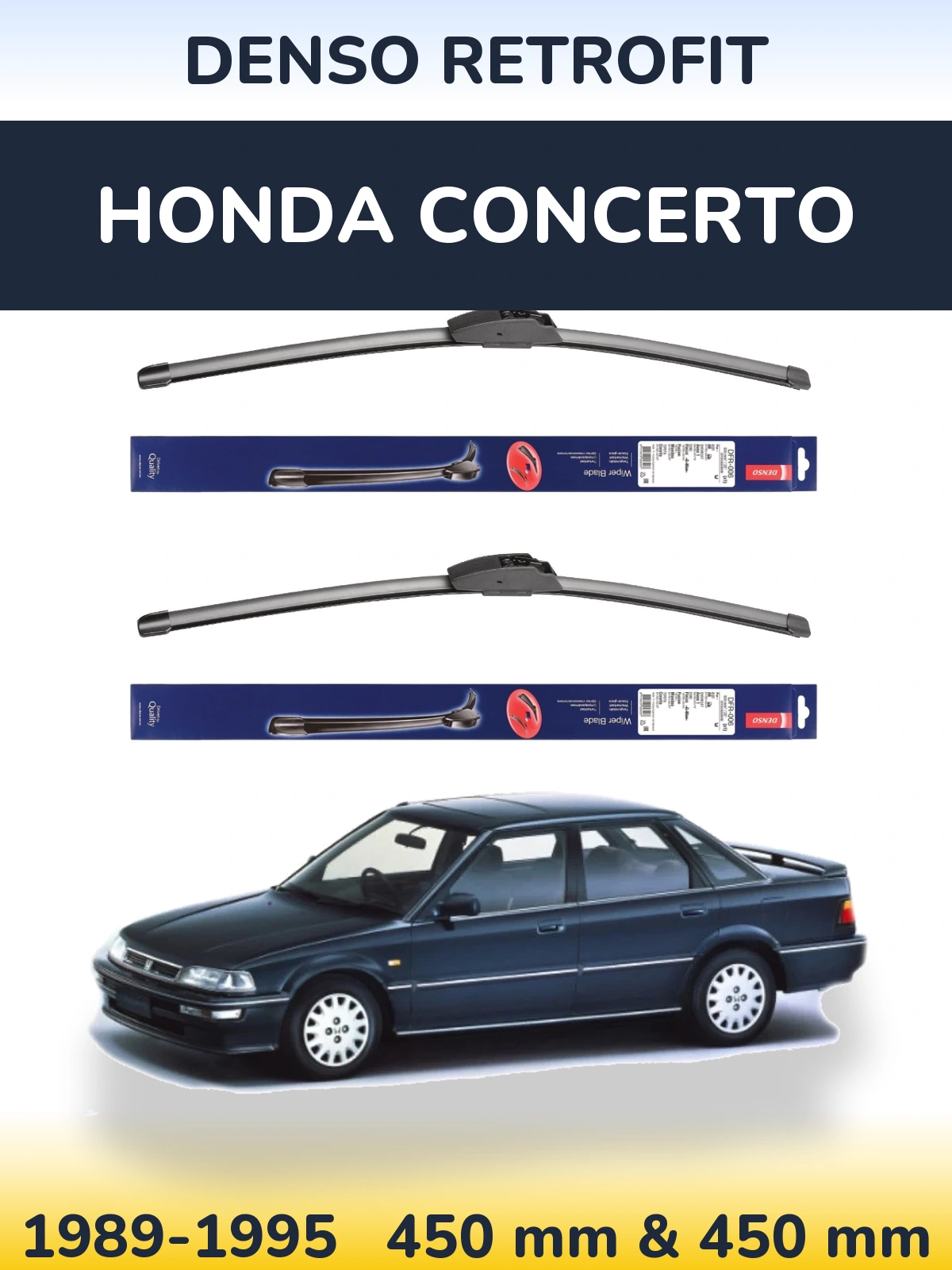 Ștergătoare Denso Retrofit pentru Honda Concerto