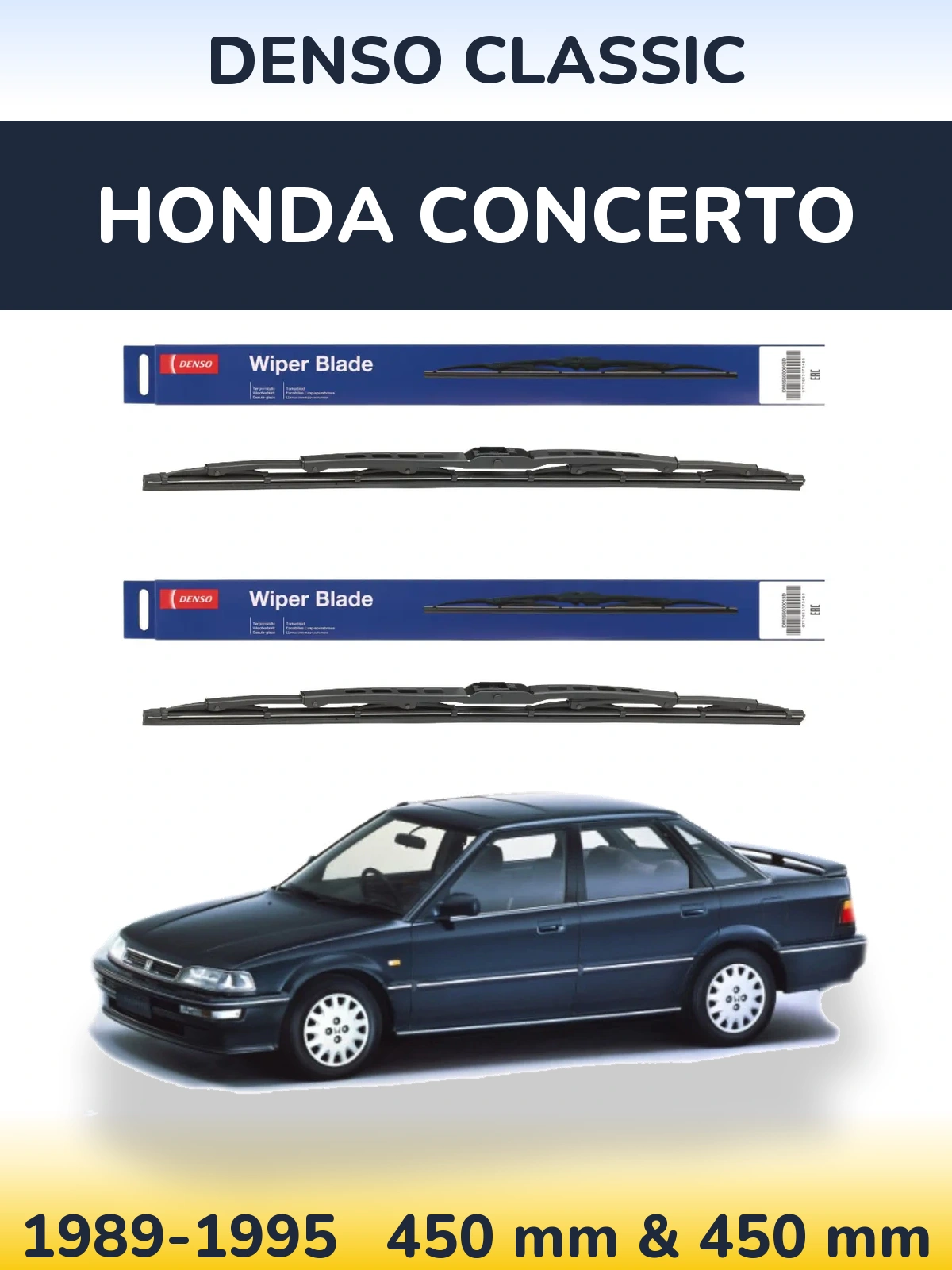 Ștergătoare Denso Classic pentru Honda Concerto