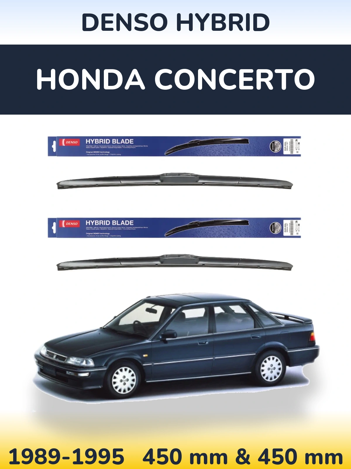 Ștergătoare Denso Hybrid pentru Honda Concerto