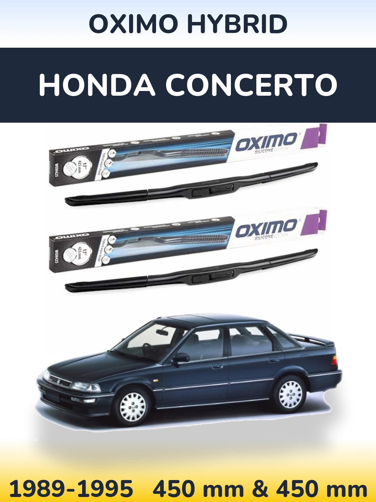 Ștergătoare Oximo Hybrid pentru Honda Concerto