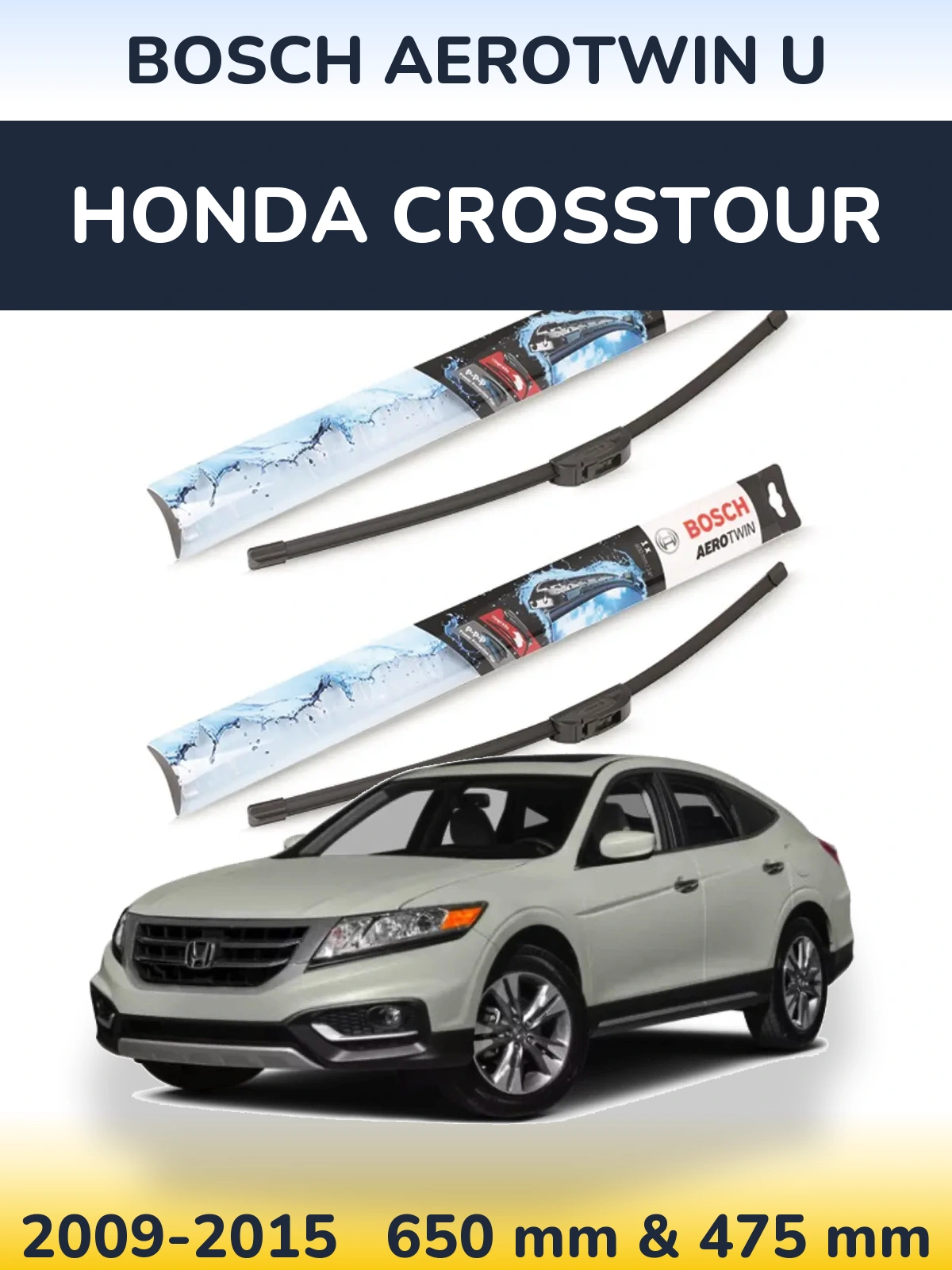 Ștergătoare BOSCH AeroTwin U pentru Honda Crosstour