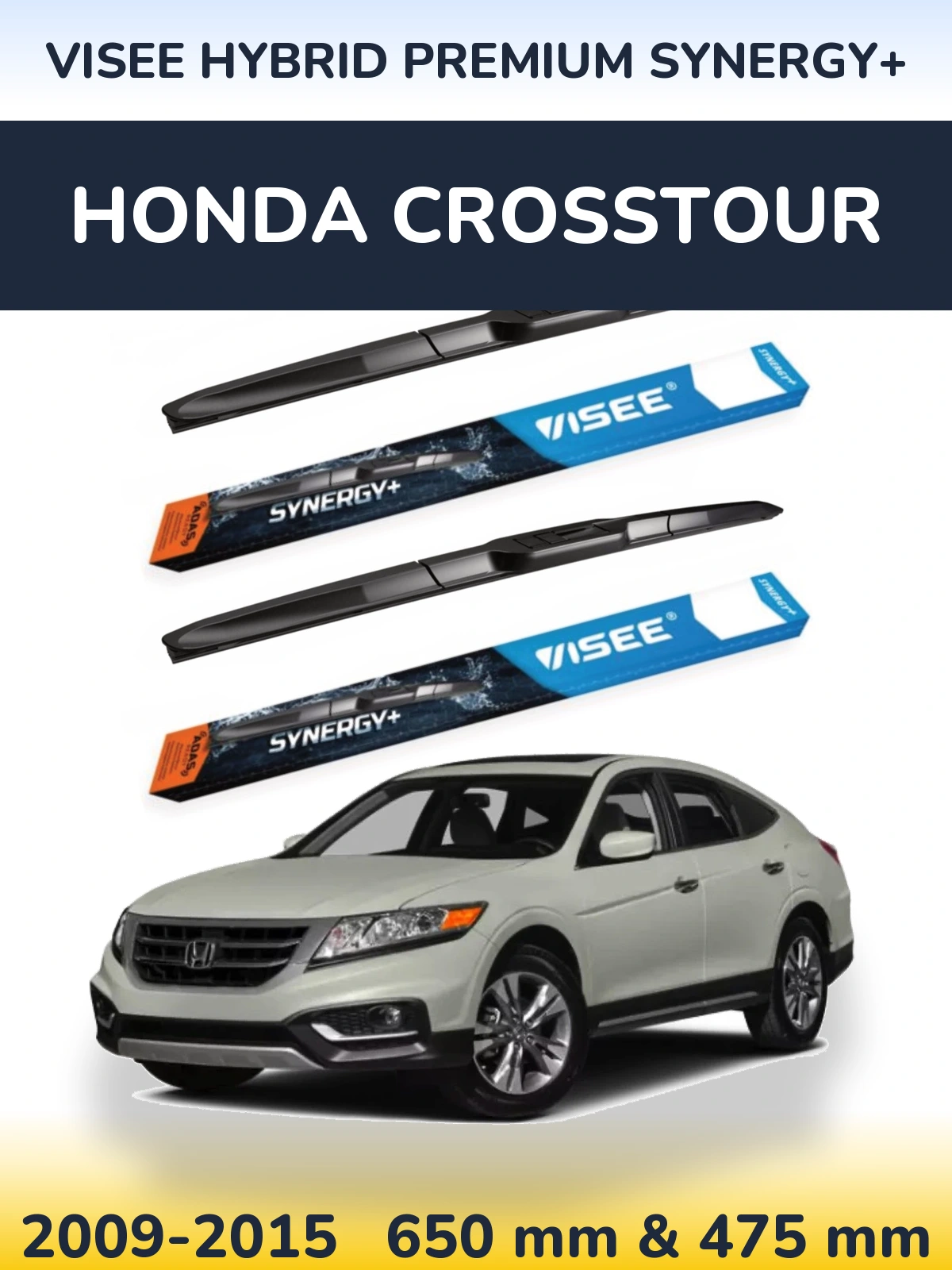 Ștergătoare VISEE HYBRID PREMIUM SYNERGY+ pentru Honda Crosstour