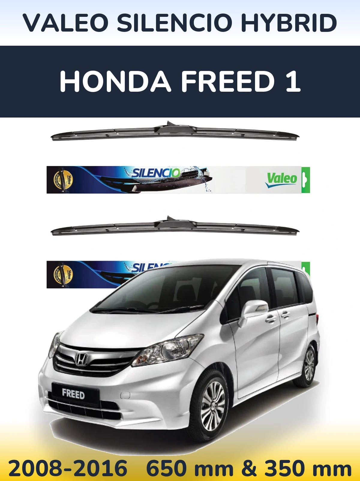 Ștergătoare Valeo Silencio Hybrid pentru Honda Freed 1