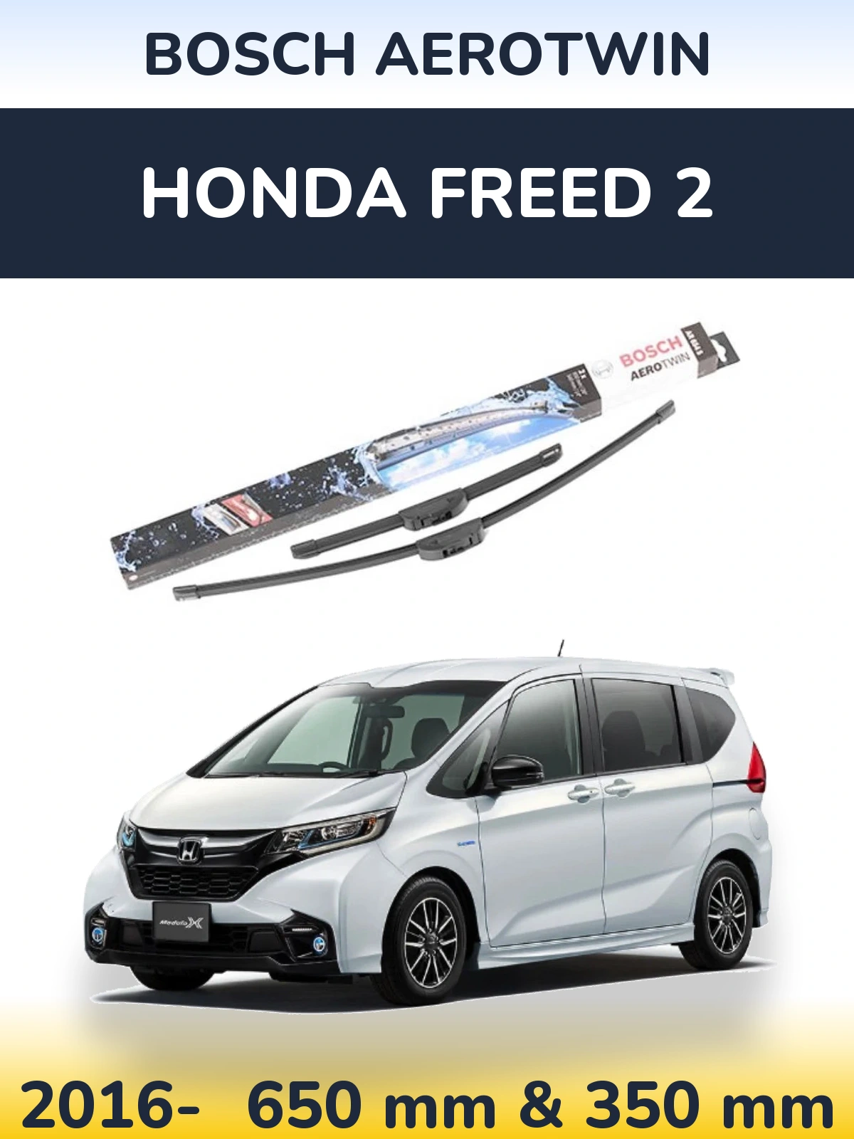 Ștergătoare BOSCH AeroTwin pentru Honda Freed 2