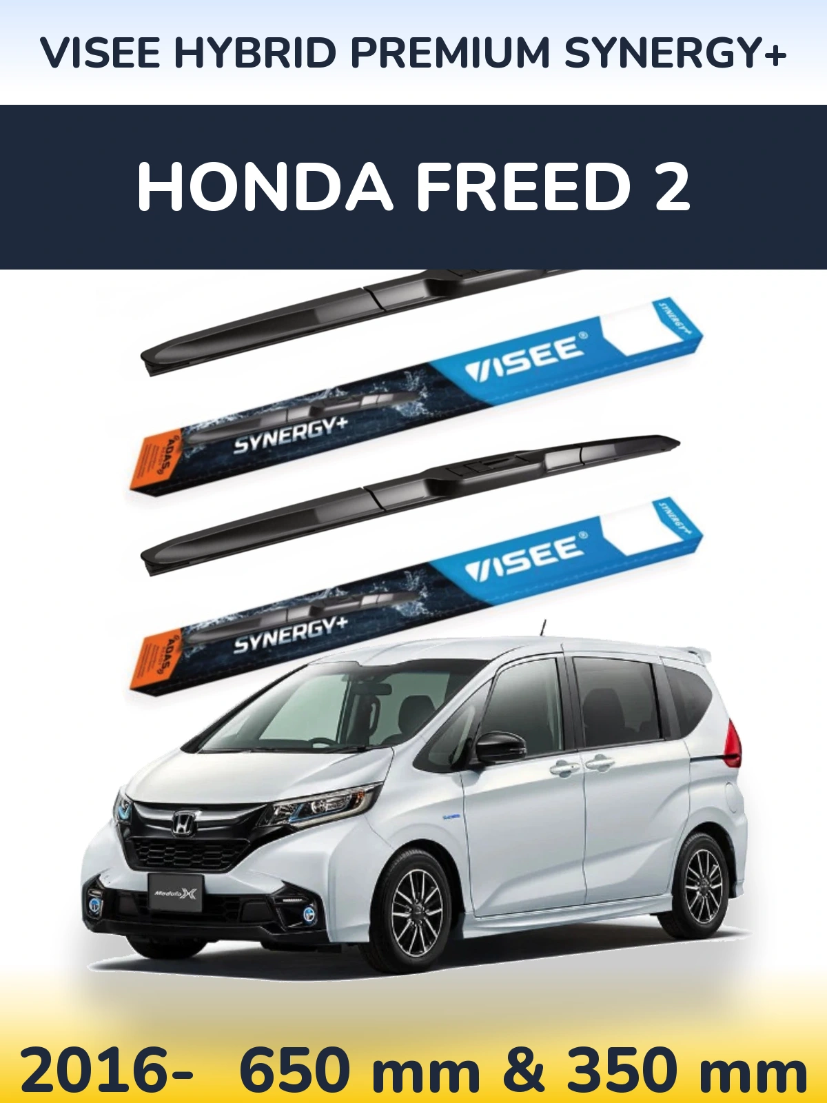 Ștergătoare VISEE HYBRID PREMIUM SYNERGY+ pentru Honda Freed 2