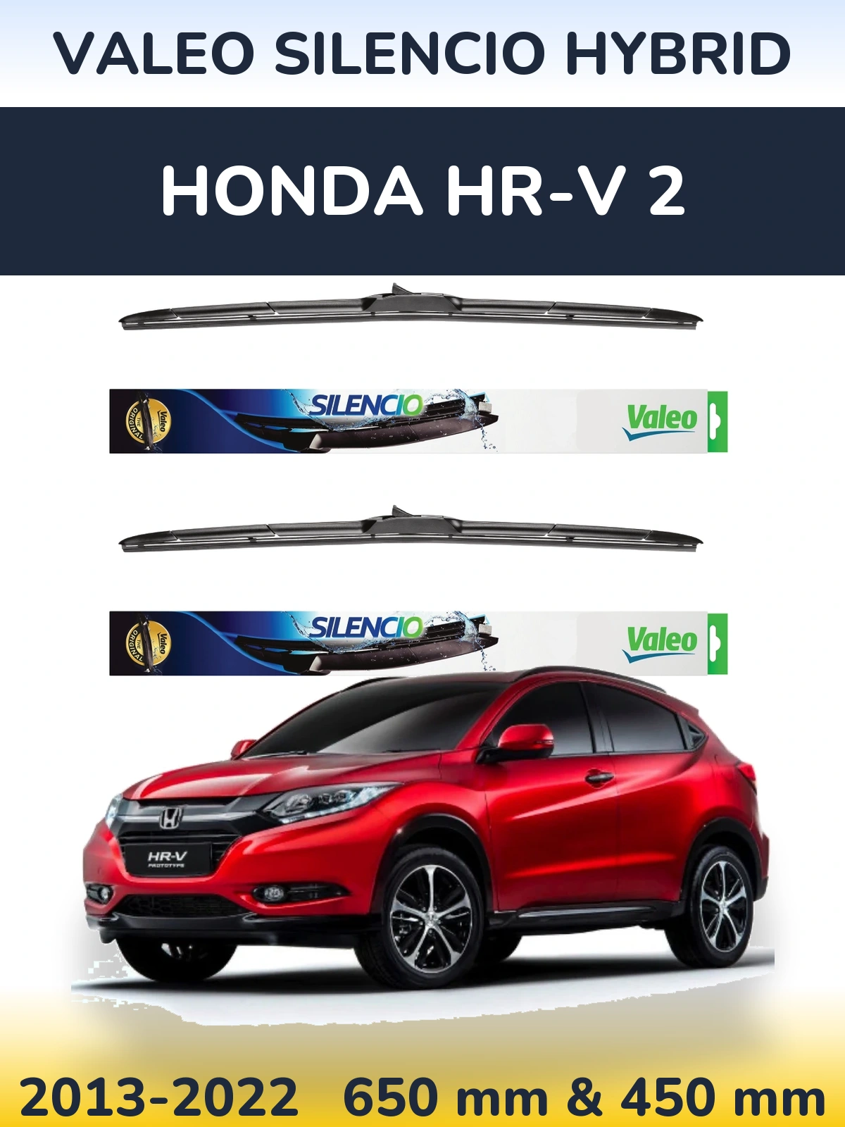 Ștergătoare Valeo Silencio Hybrid pentru Honda HR-V 2
