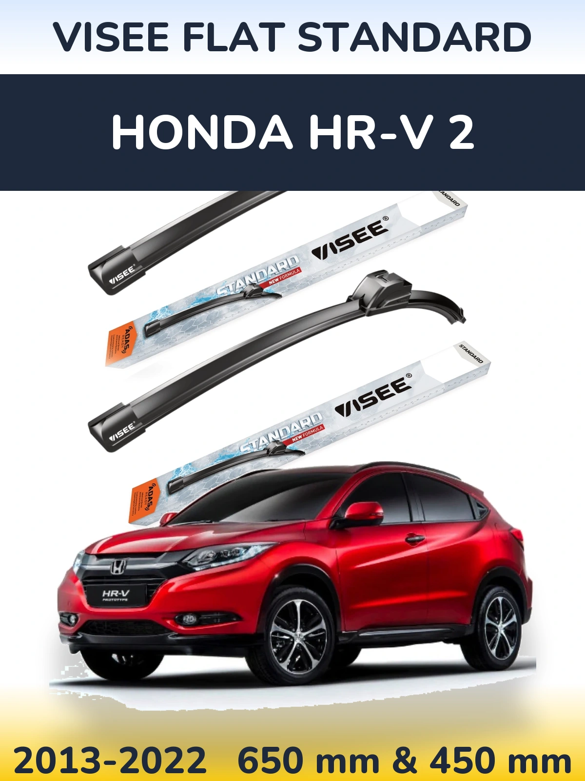 Ștergătoare VISEE FLAT STANDARD pentru Honda HR-V 2