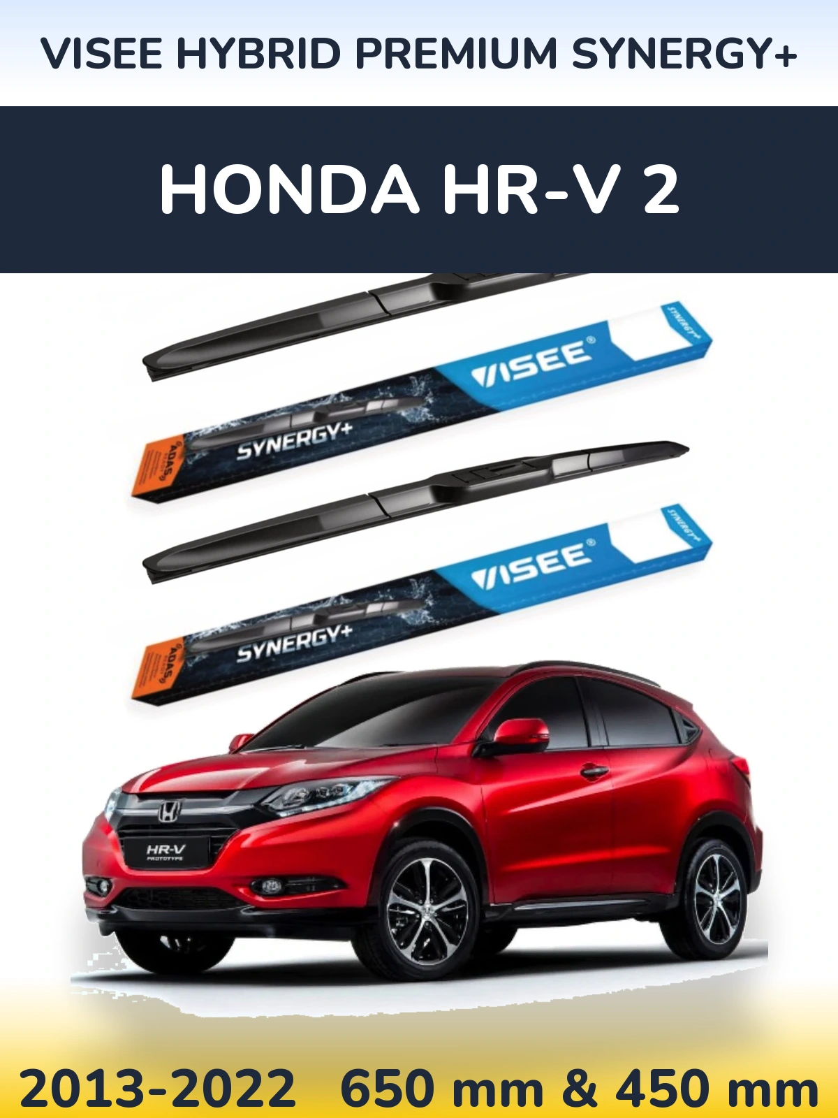 Ștergătoare VISEE HYBRID PREMIUM SYNERGY+ pentru Honda HR-V 2