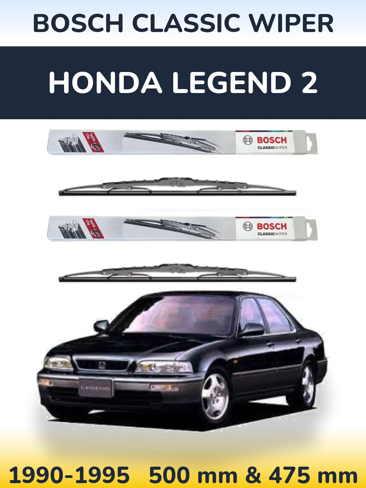 Ștergătoare BOSCH Classic Wiper pentru Honda Legend 2