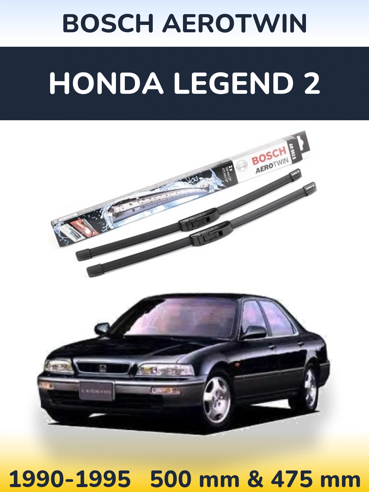 Ștergătoare BOSCH AeroTwin pentru Honda Legend 2