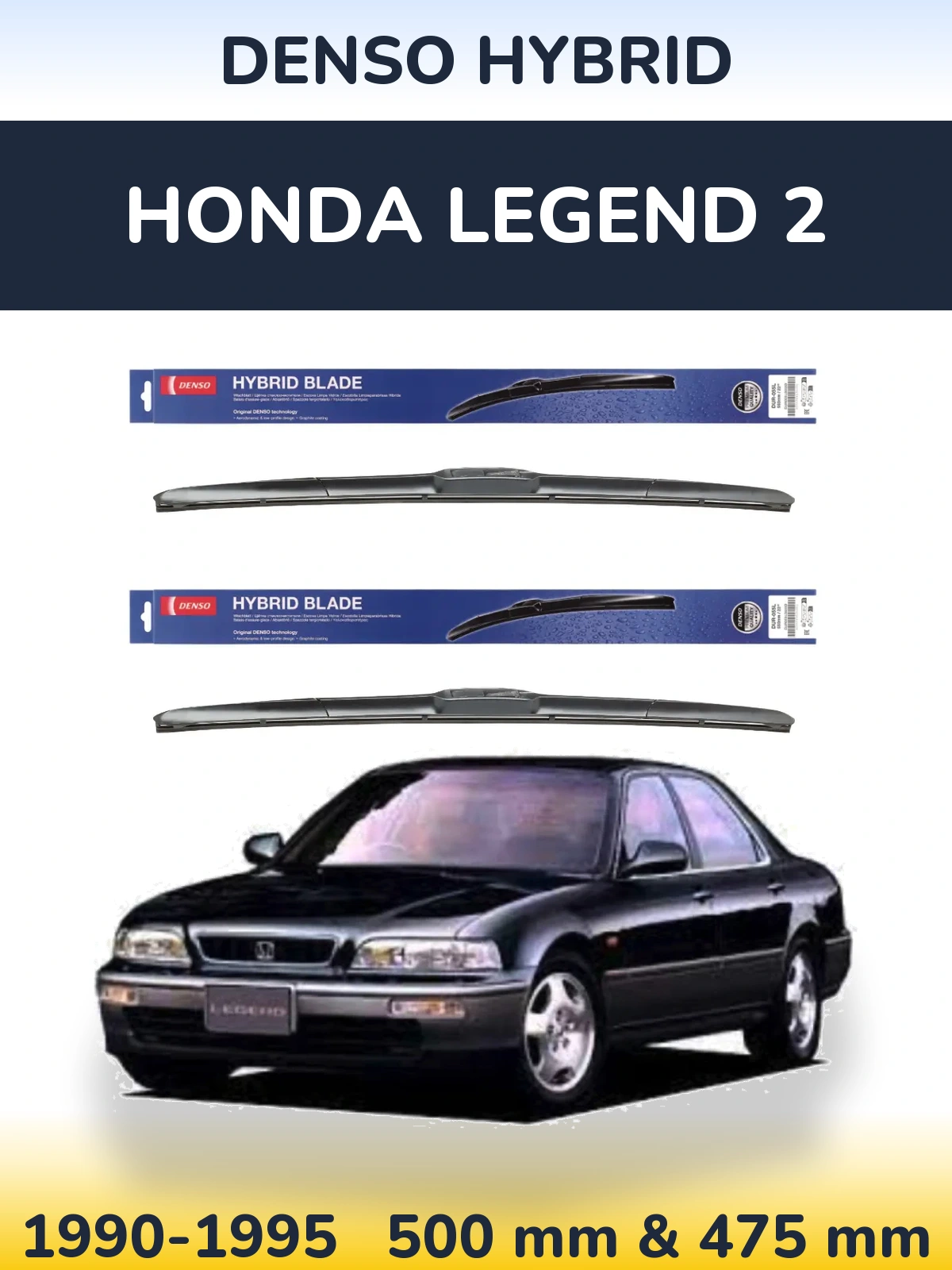 Ștergătoare Denso Hybrid pentru Honda Legend 2