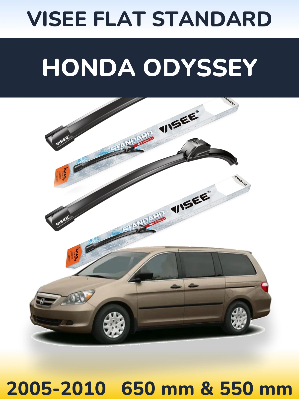 Ștergătoare VISEE FLAT STANDARD pentru Honda Odyssey
