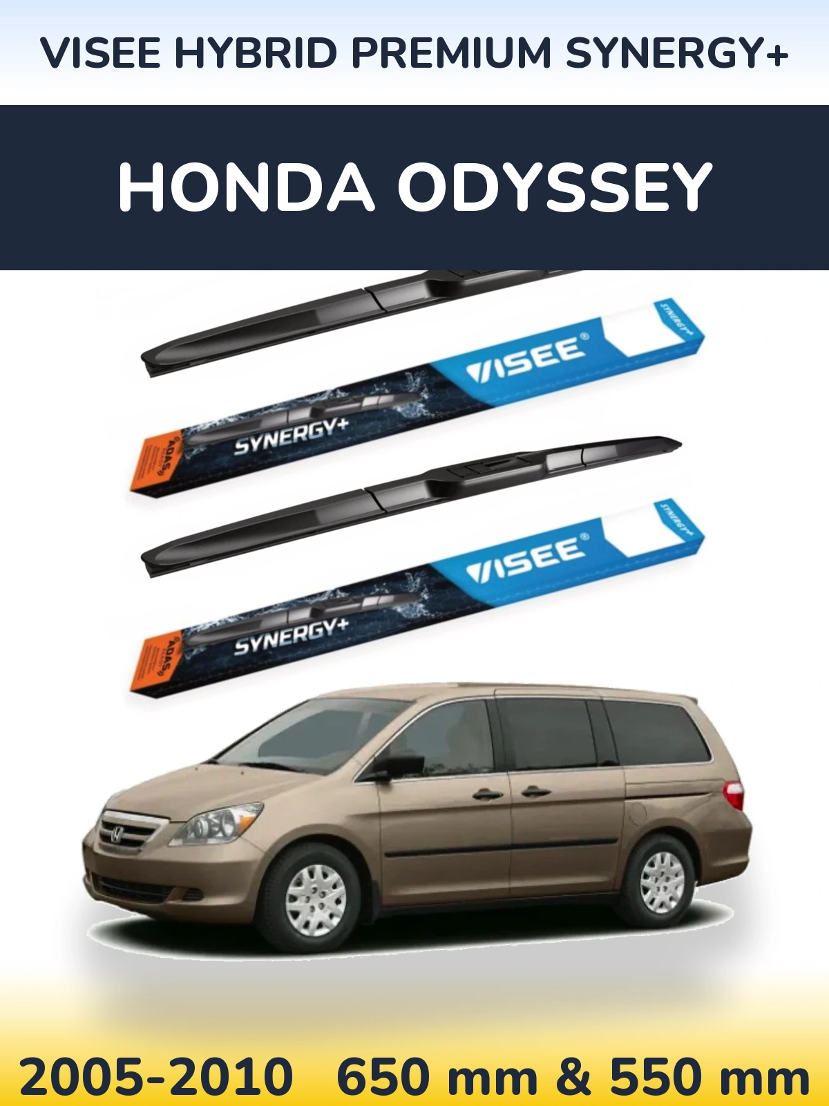 Ștergătoare VISEE HYBRID PREMIUM SYNERGY+ pentru Honda Odyssey