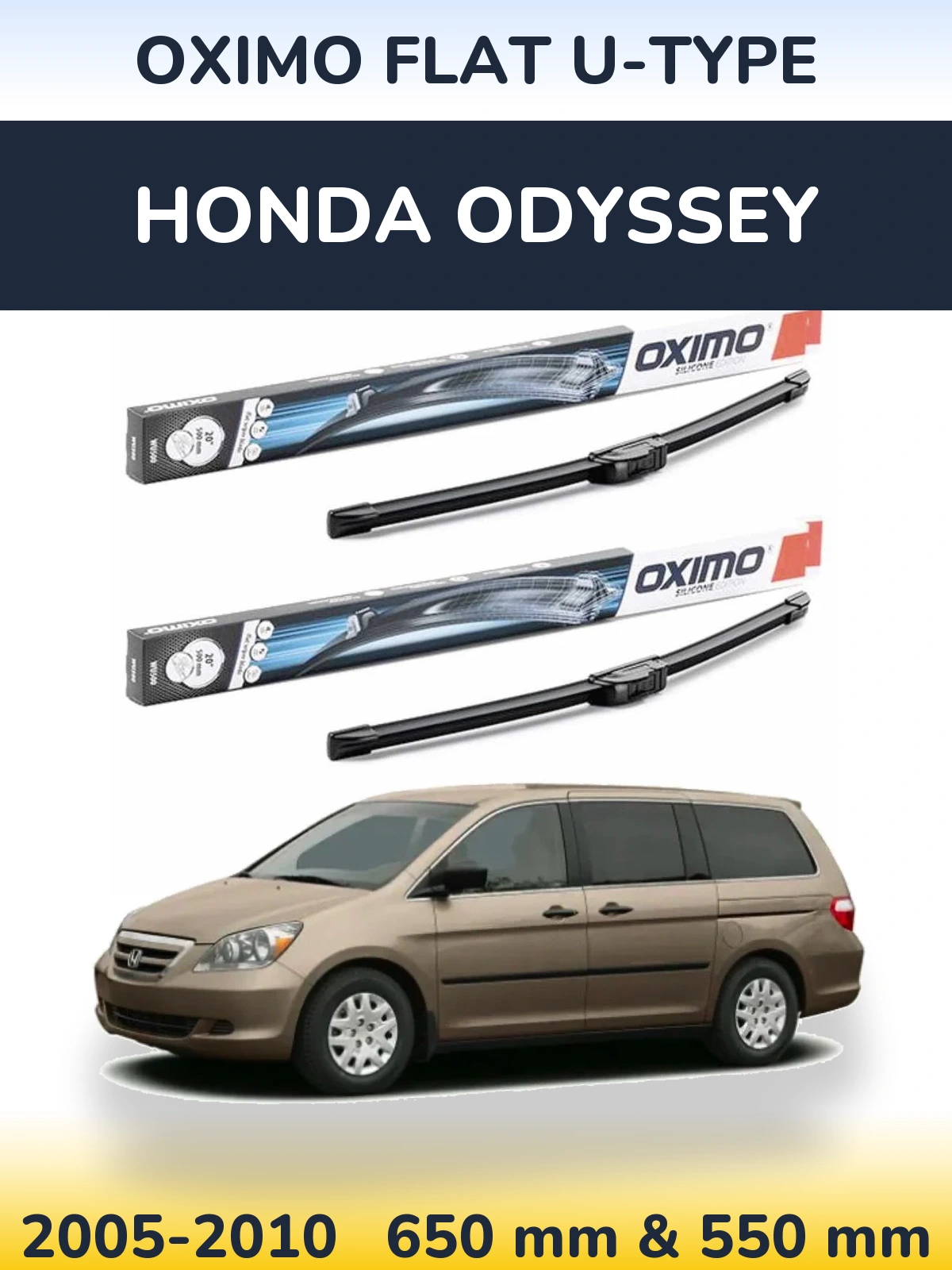 Ștergătoare Oximo Flat U-type pentru Honda Odyssey