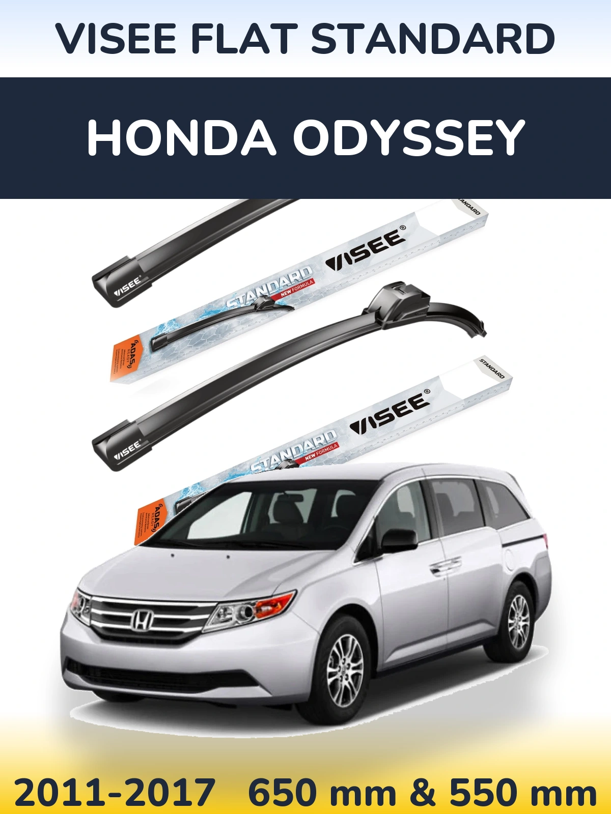 Ștergătoare VISEE FLAT STANDARD pentru Honda Odyssey