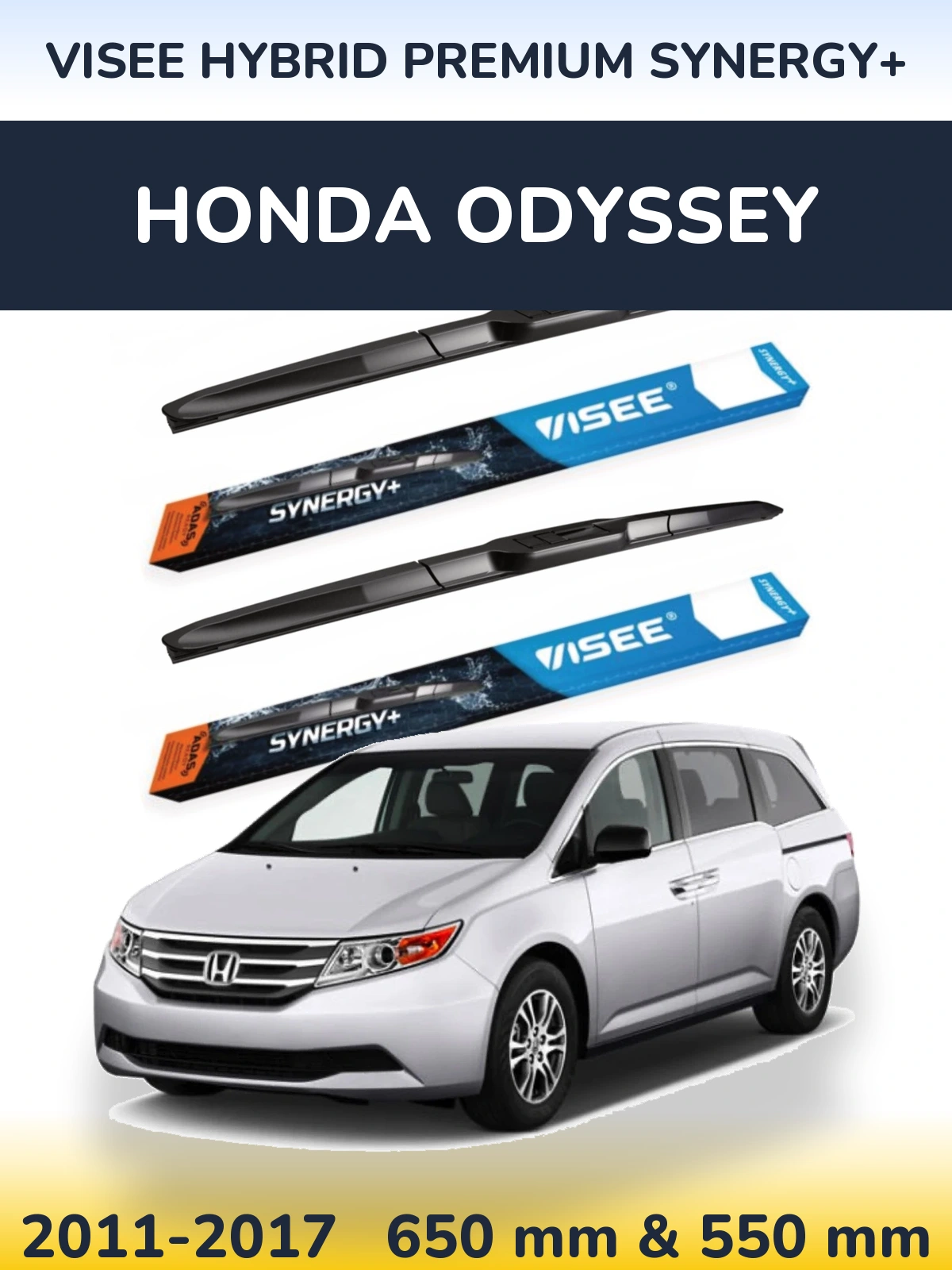 Ștergătoare VISEE HYBRID PREMIUM SYNERGY+ pentru Honda Odyssey