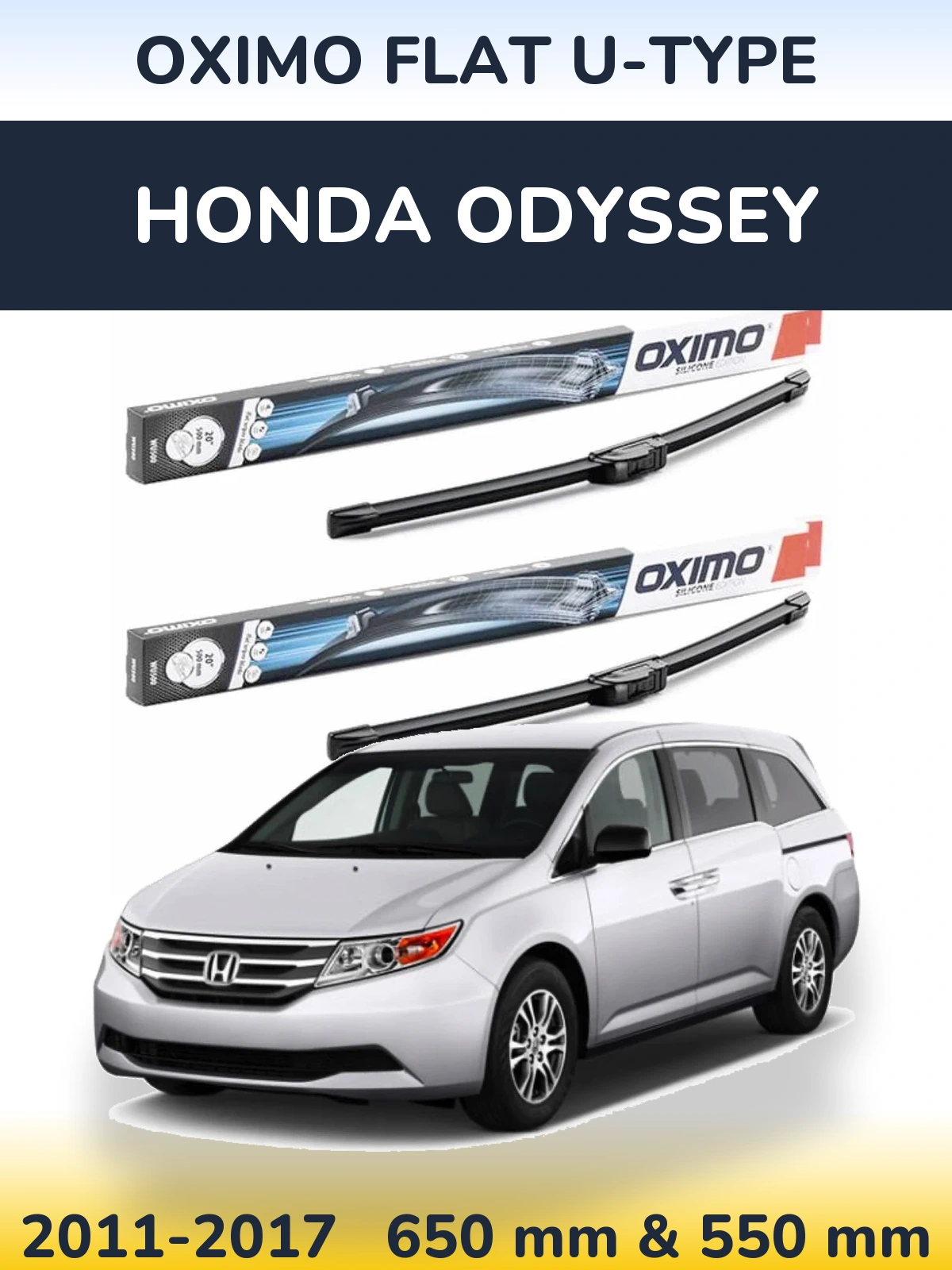 Ștergătoare Oximo Flat U-type pentru Honda Odyssey