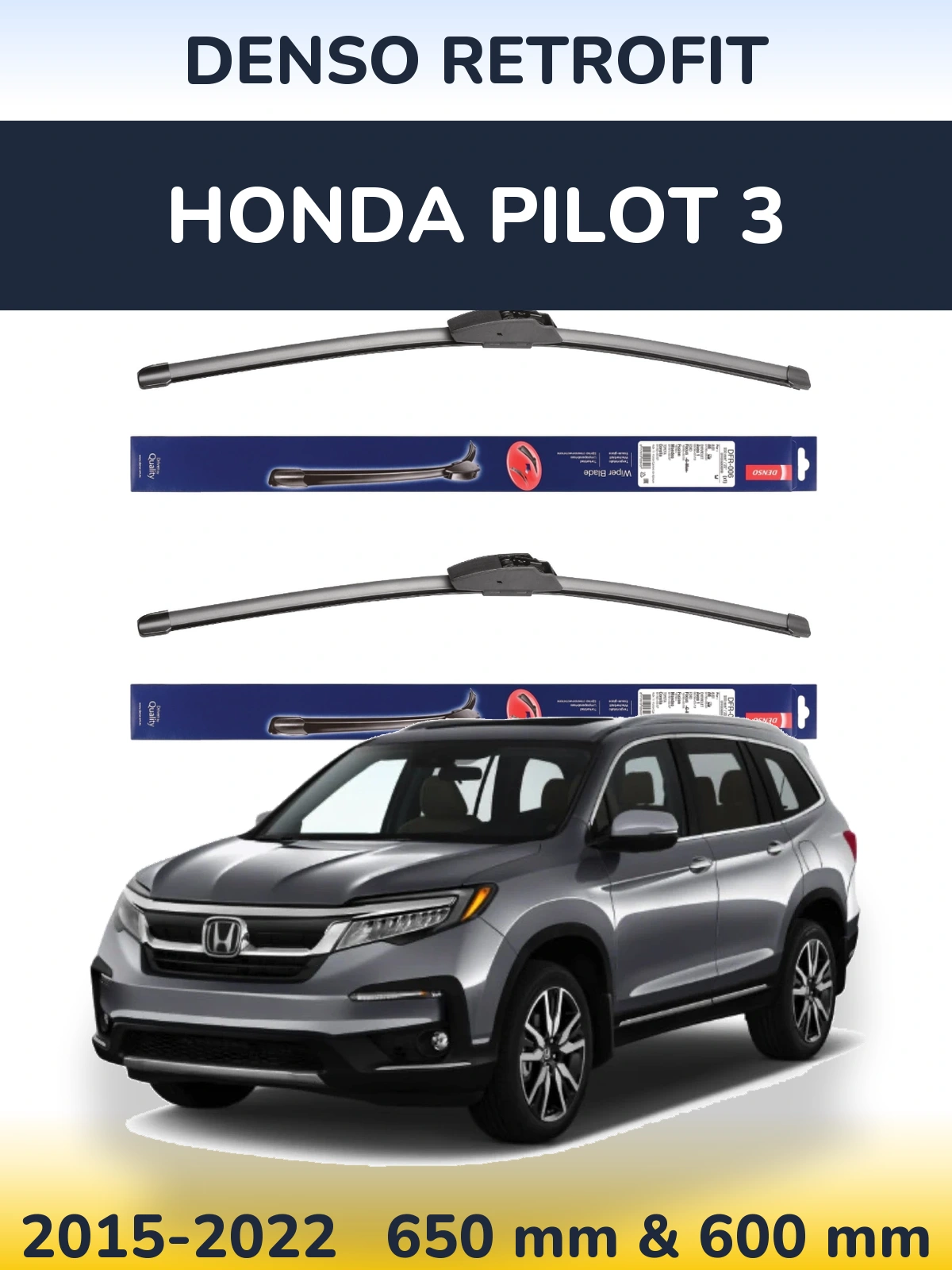 Ștergătoare Denso Retrofit pentru Honda Pilot 3