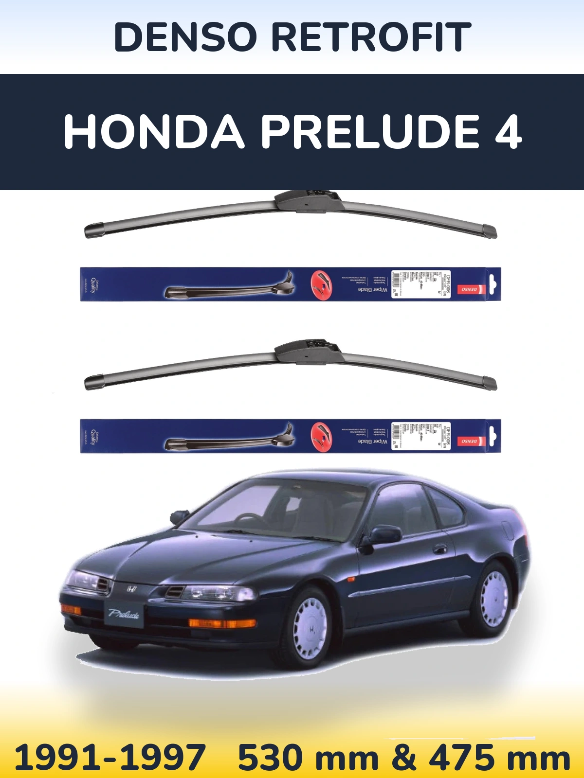 Ștergătoare Denso Retrofit pentru Honda Prelude 4