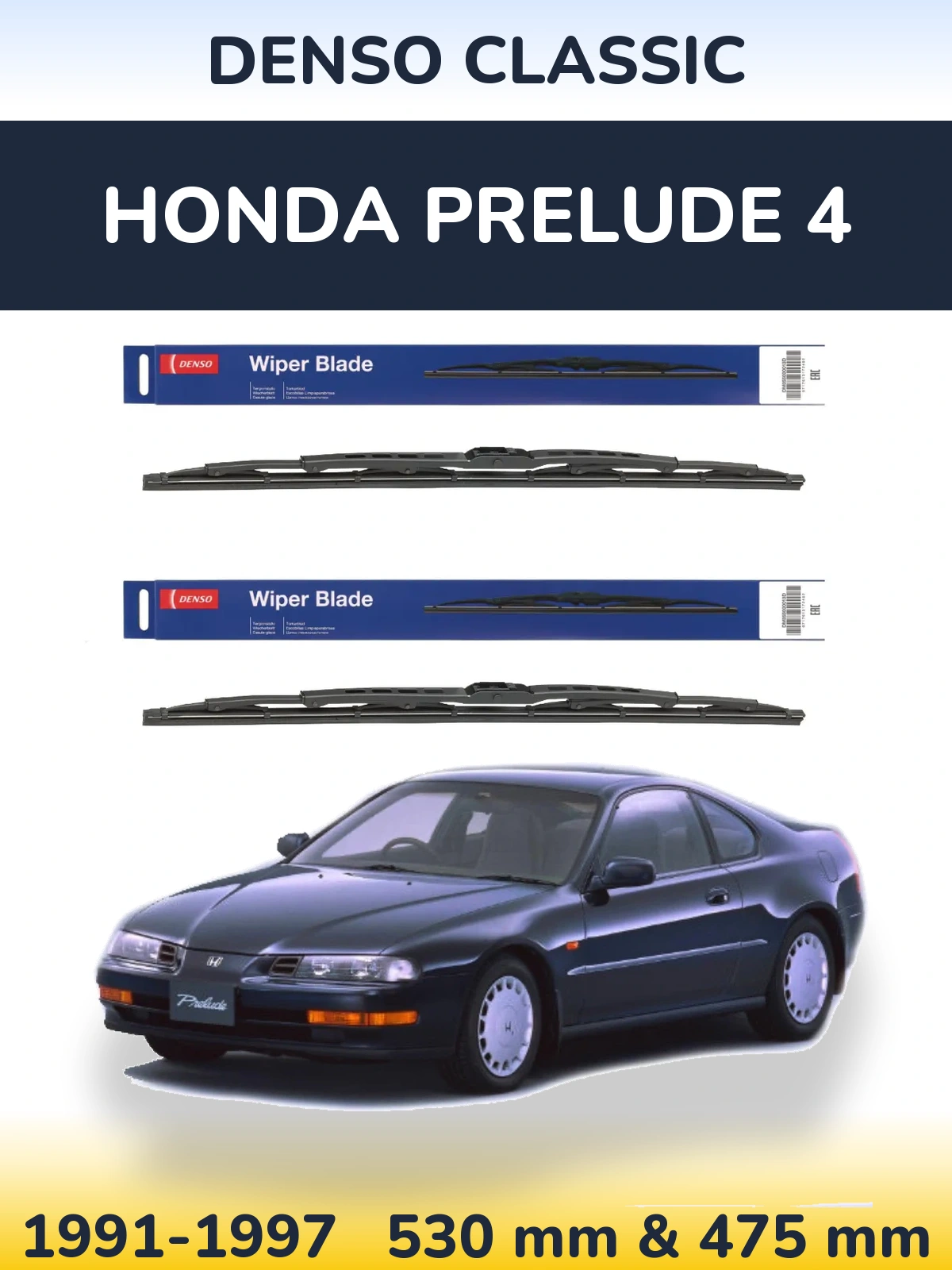 Ștergătoare Denso Classic pentru Honda Prelude 4