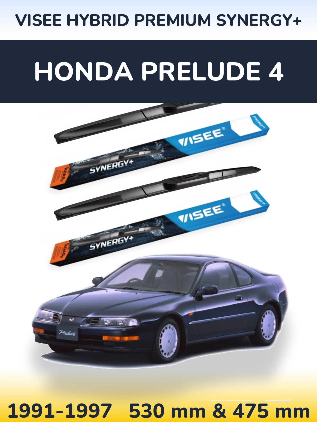 Ștergătoare VISEE HYBRID PREMIUM SYNERGY+ pentru Honda Prelude 4
